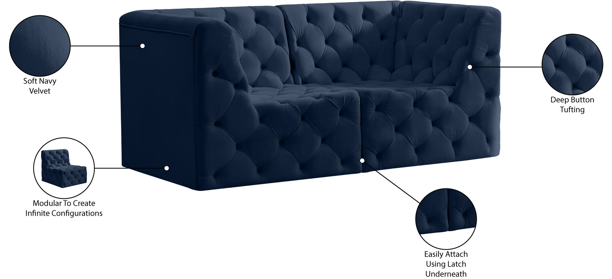 Tuft - Modular Sofa - 2 Seats