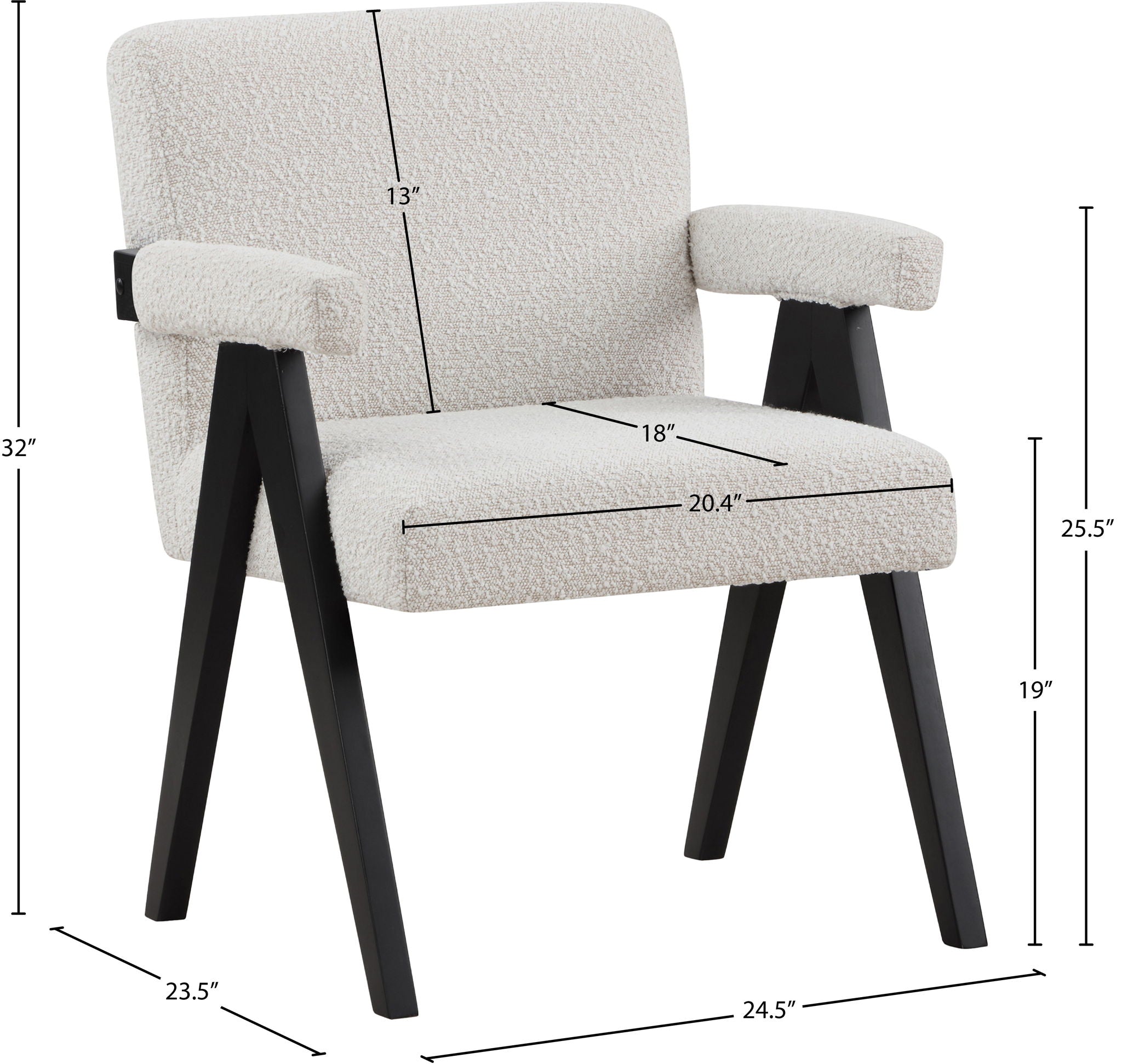Woodloch - Accent Chair With Black Frame