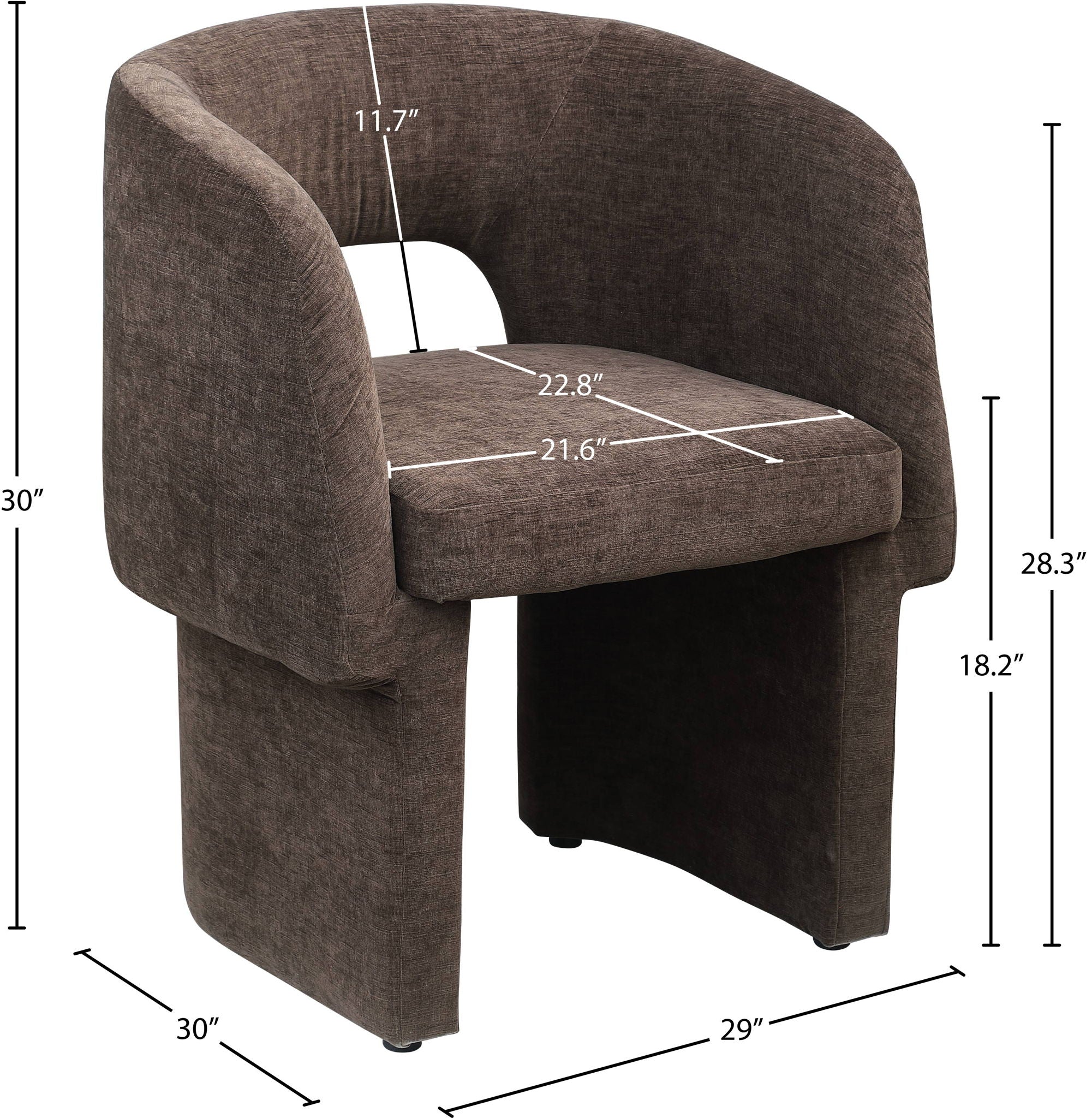 Emmet - Chenille Dining Chair / Accent Chair