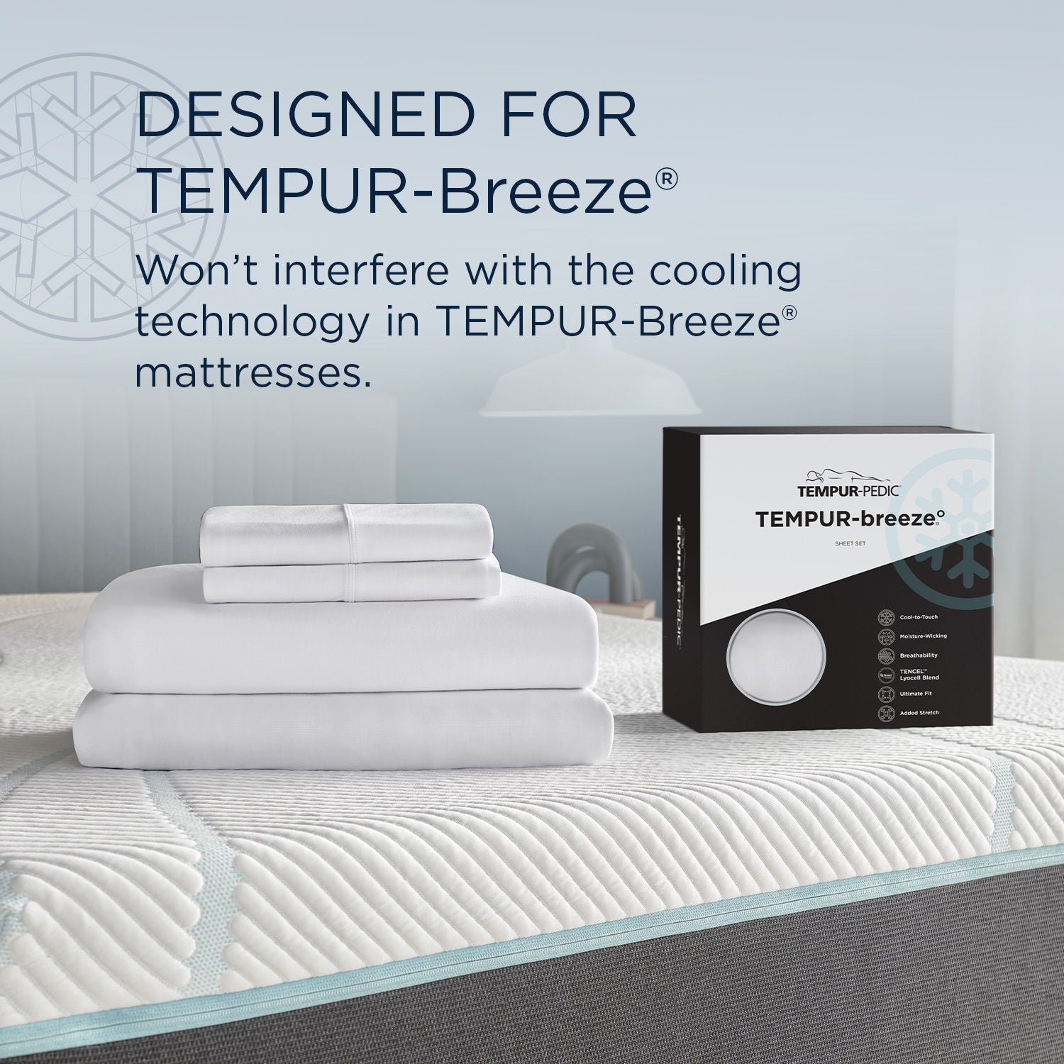 Linens - Breeze Cooling Sheet Set - Split Head King