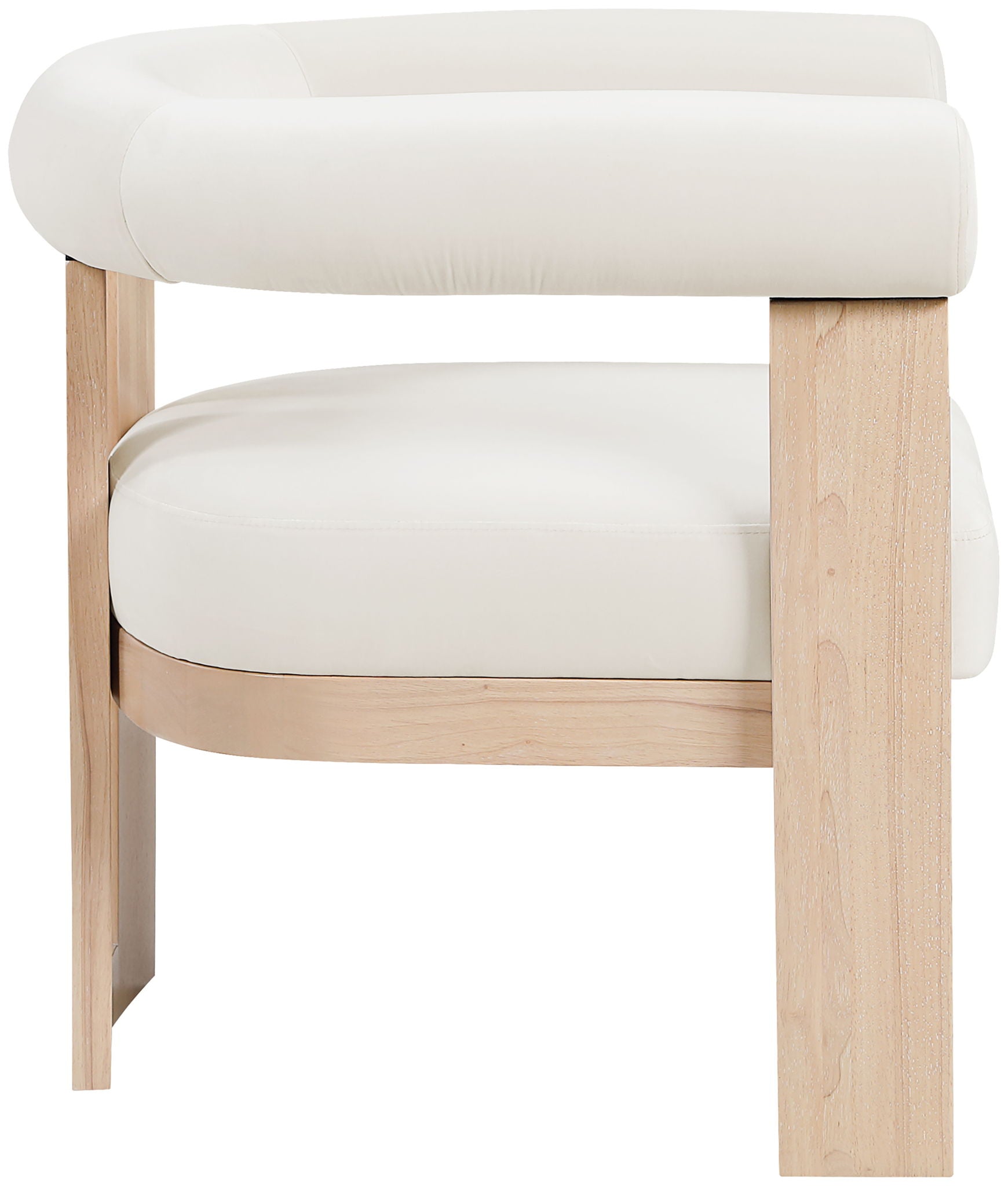 Arienzo - Performance Fabric Upholstered Accent Chair - Natural Base