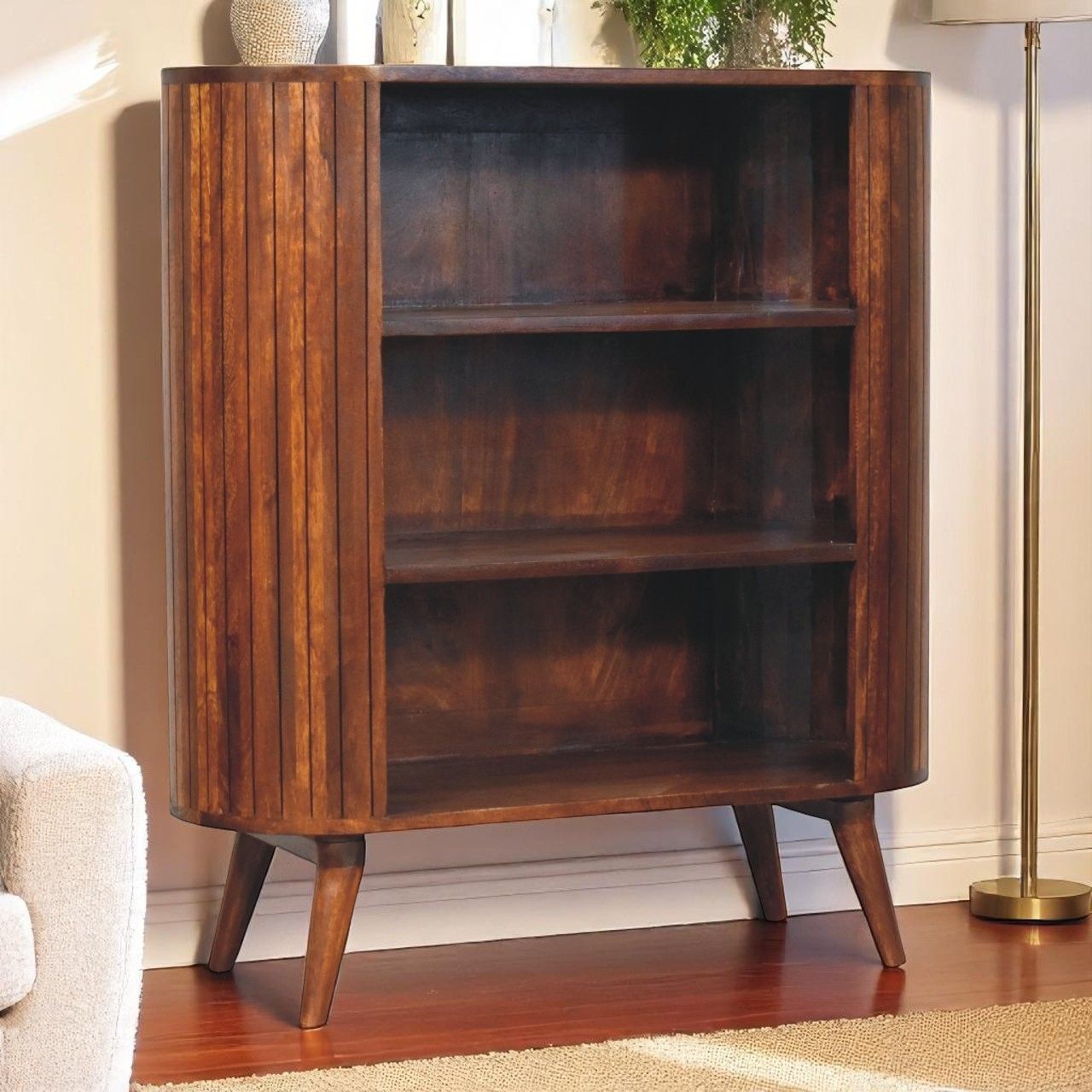 Cortez - Open Cabinet - Brown