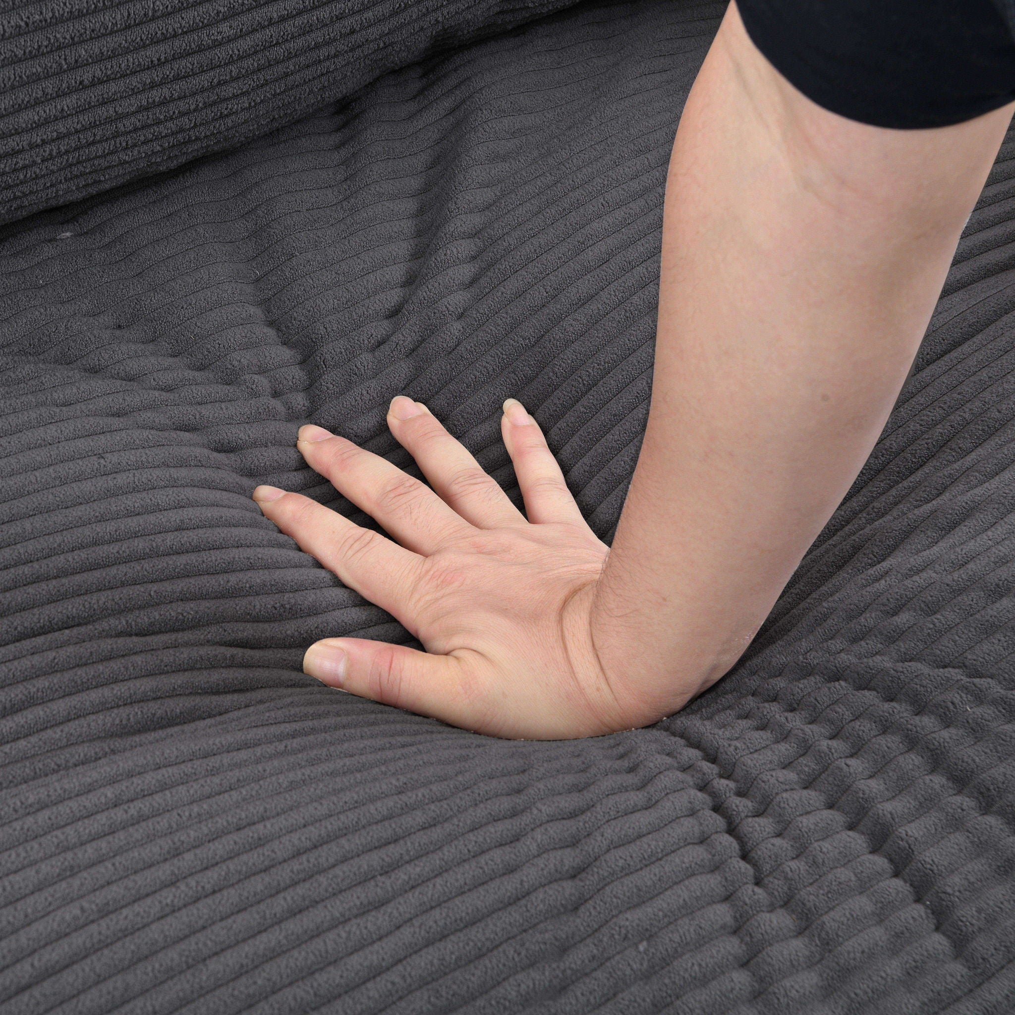Modern Upholstered Resilience Three Seater Sofa