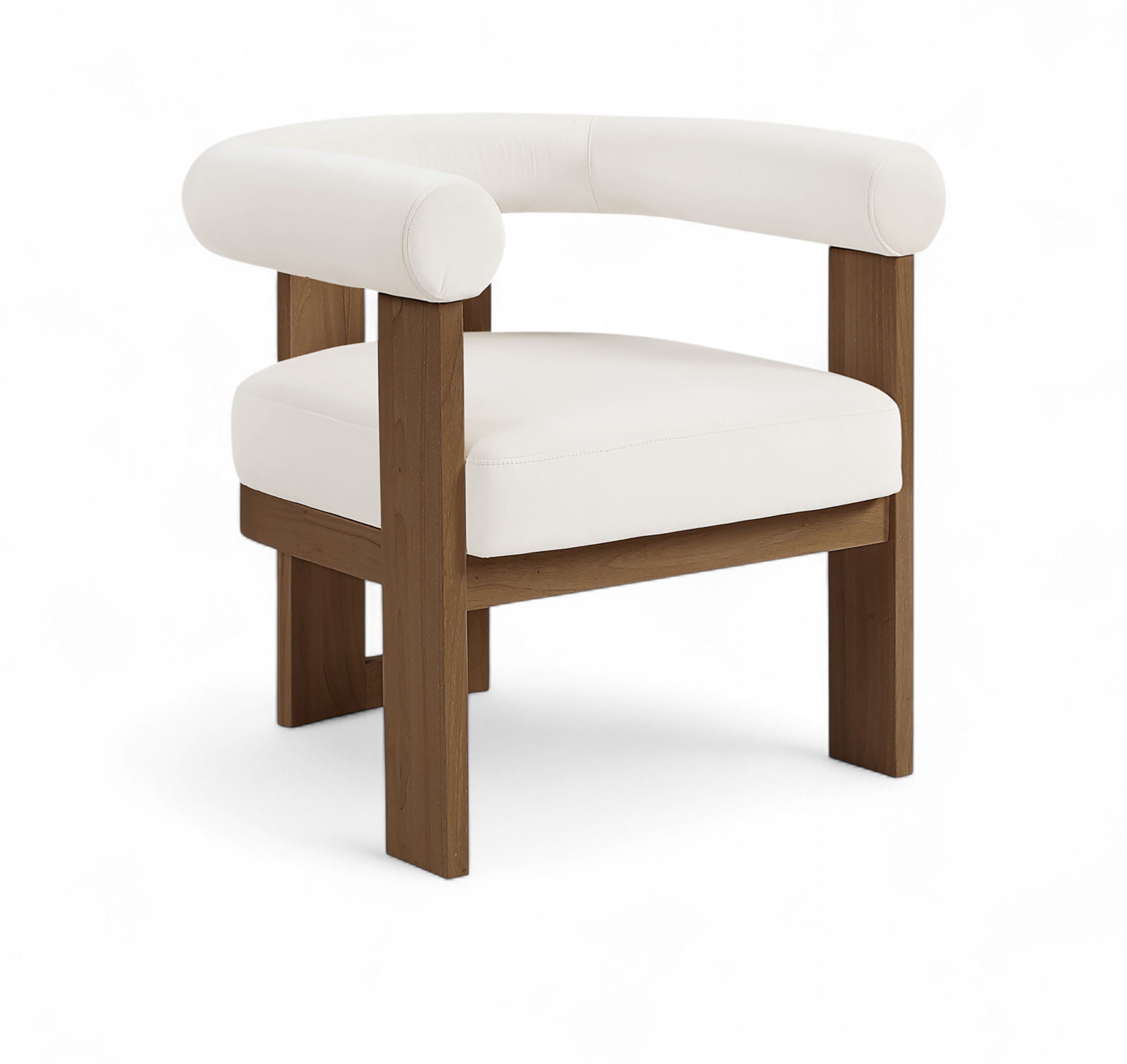 Arienzo - Performance Fabric Upholstered Accent Chair - Walnut Base