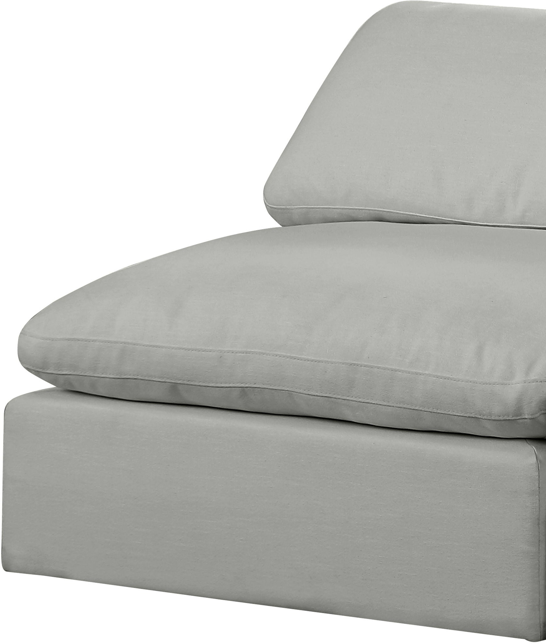 Comfy - 5 Piece Linen Modular Corner Armless Sectional