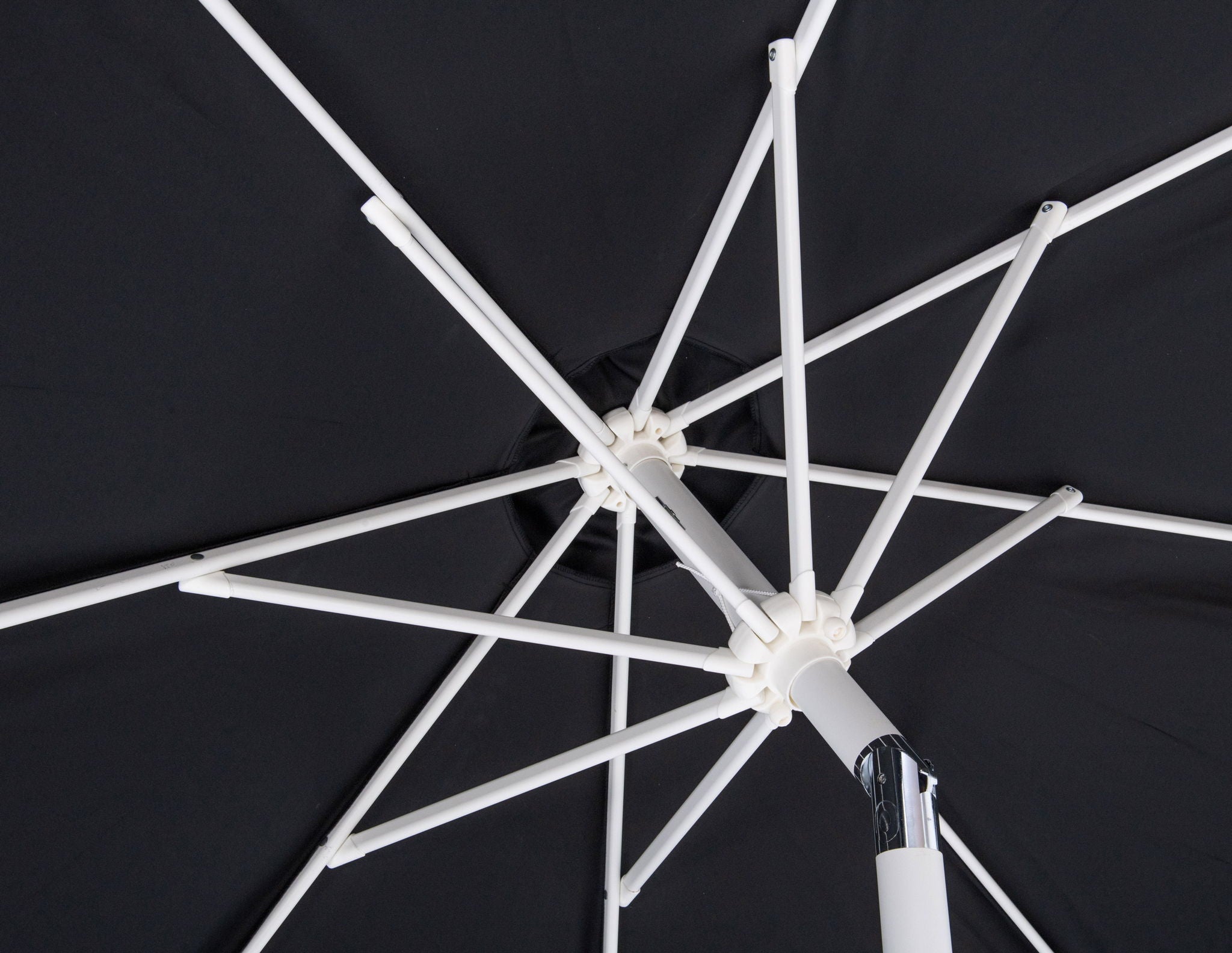 Amalfi - Patio Umbrella - Light Brown Base / White Pole
