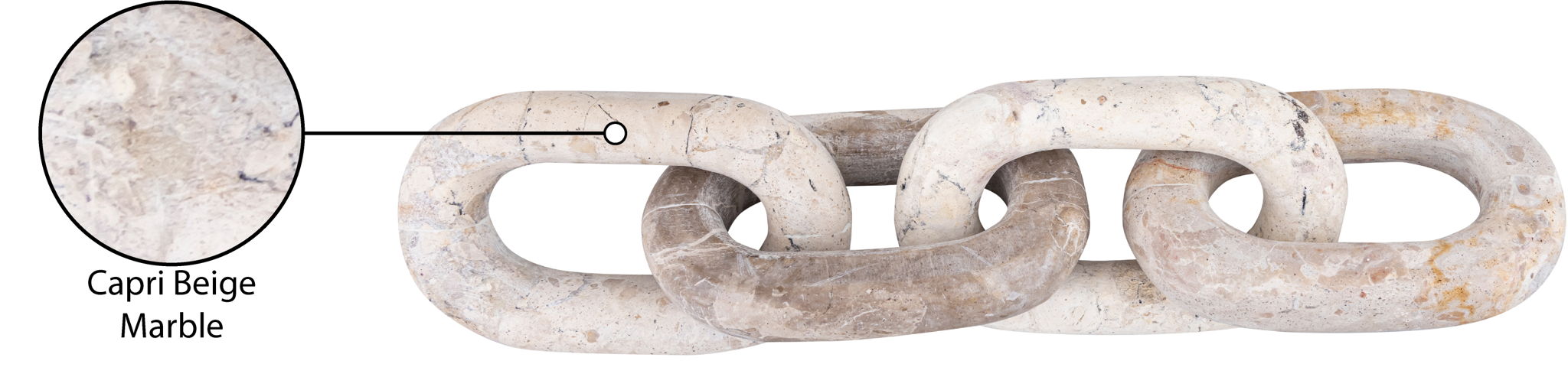 Lynx - Marble Decorative Chain Links