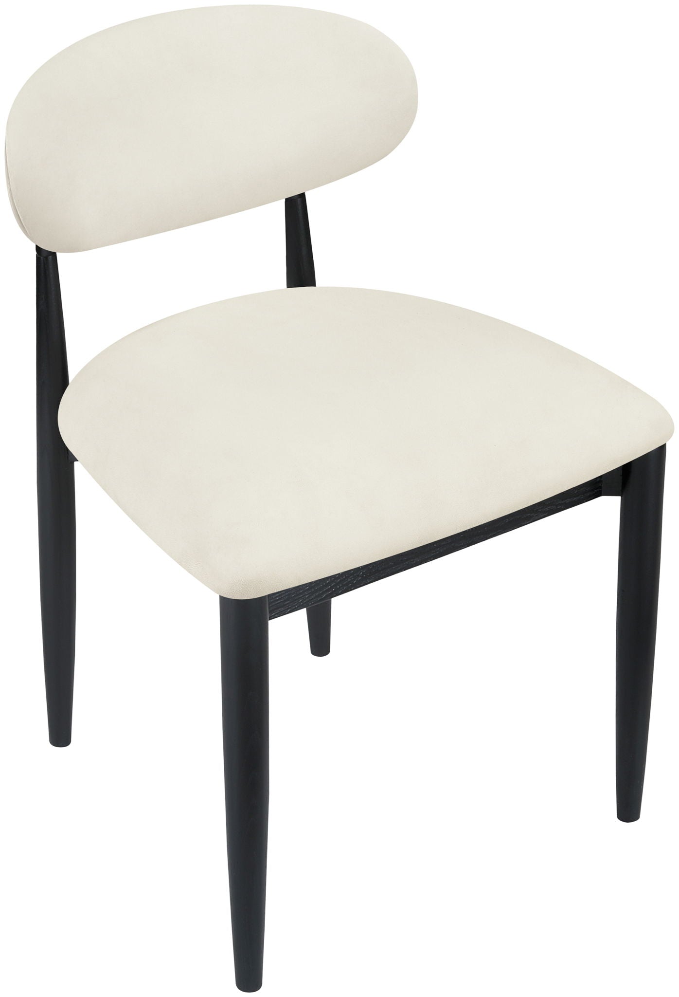 Riccio - Side Chair (Set of 2) - Black Frame
