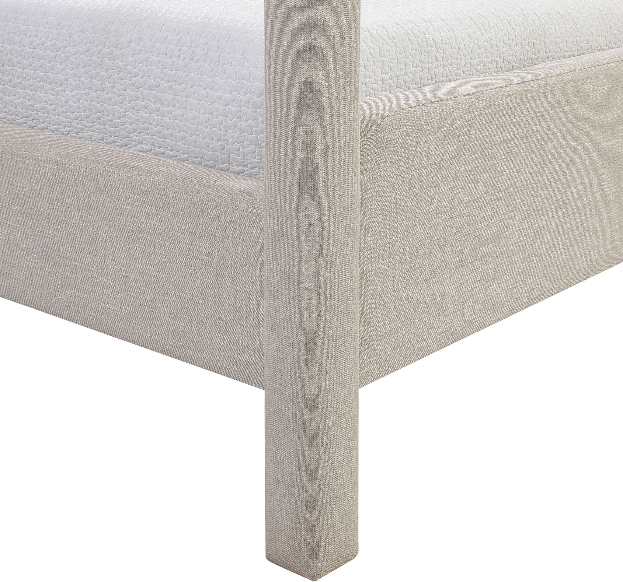 Salina - Linen Textured Fabric Upholstered Bed