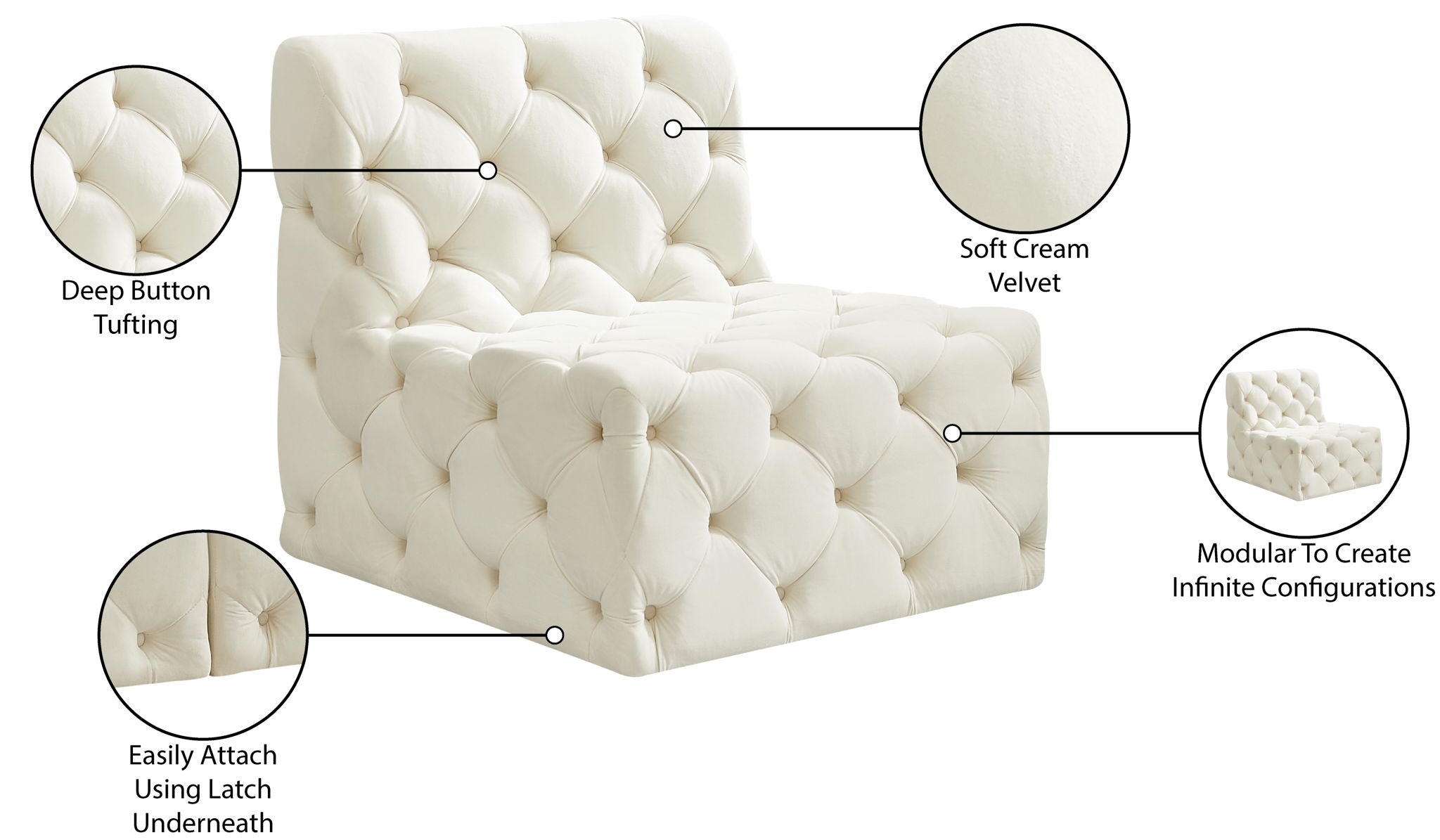 Tuft - Armless Chair