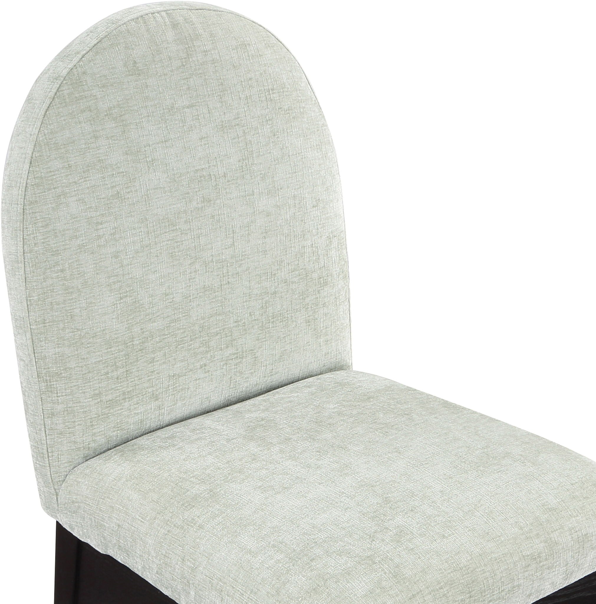 Waldorf - Chenille Dining Side Chair With Black Legs