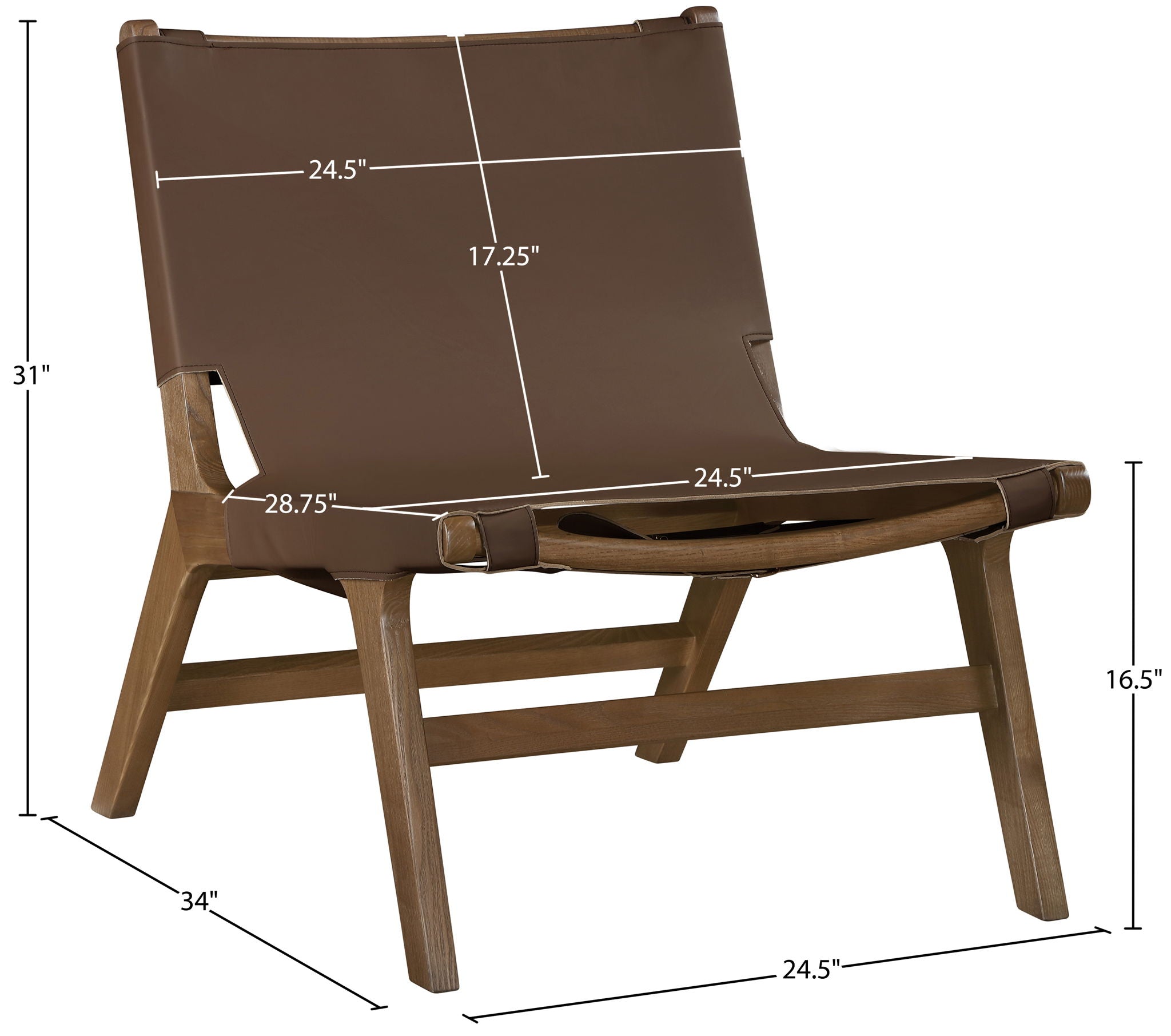 Rawlins - Accent Chair - Walnut Frame