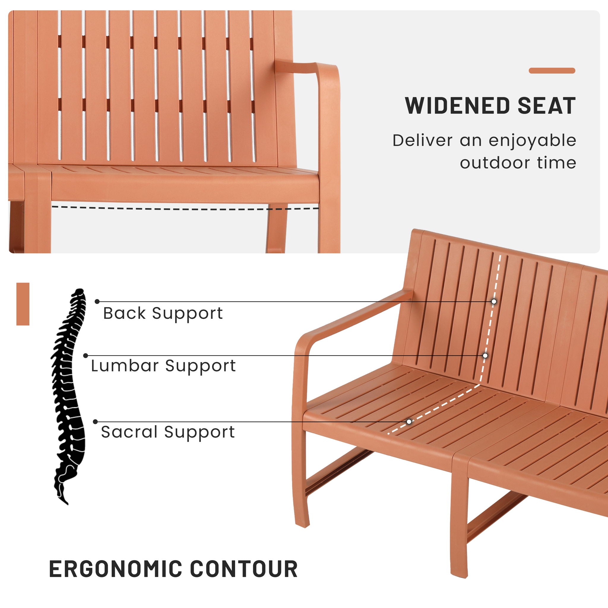 1 Piece Indoor / Outdoor 3 Seater Sofa, UV-Resistant, Waterproof And Durable