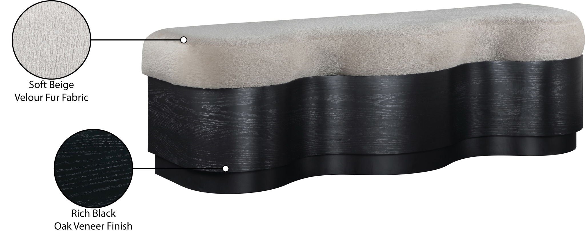 Savoy - Bench With Black Base
