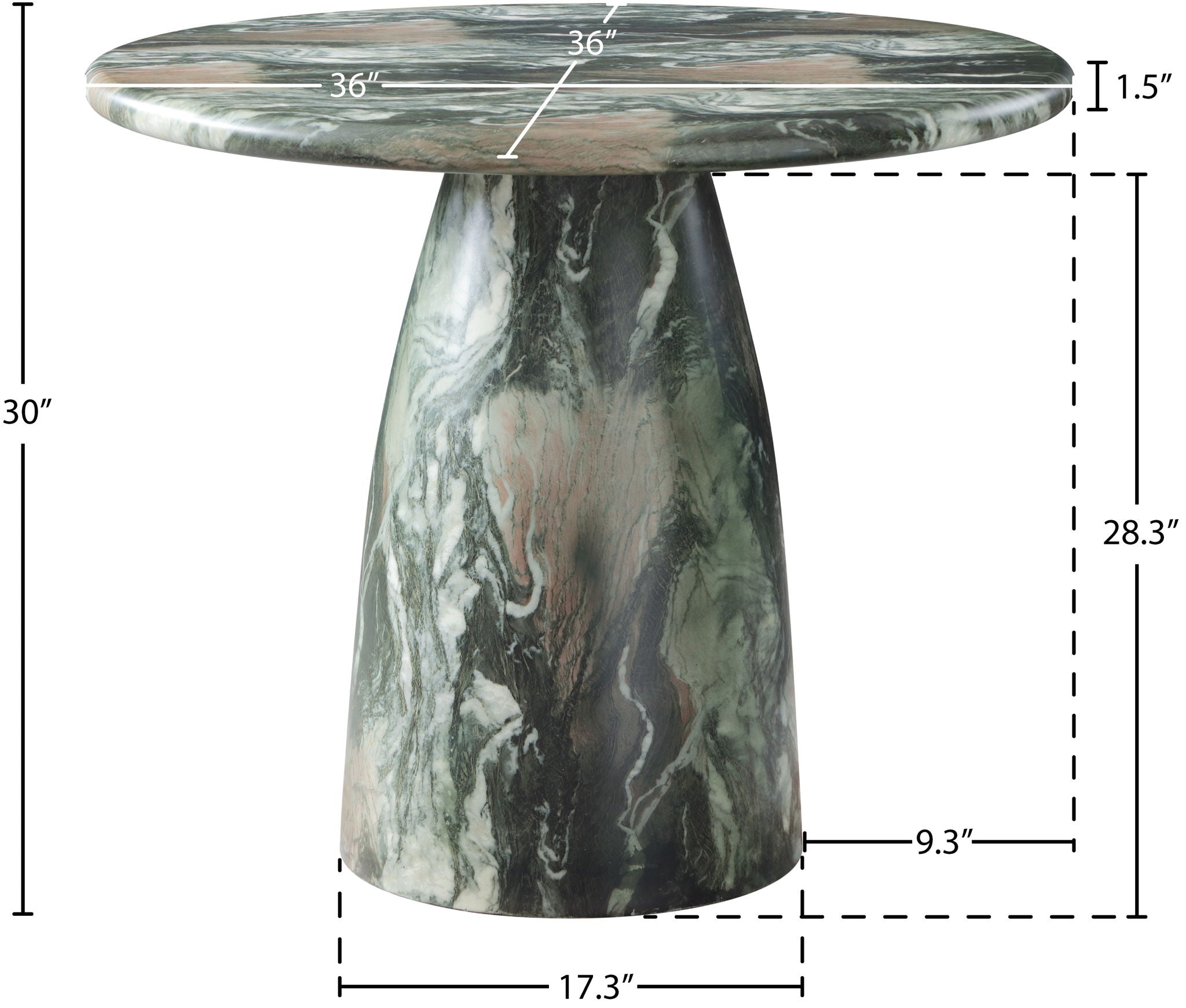 Cosenza - Round Concrete Dining Table