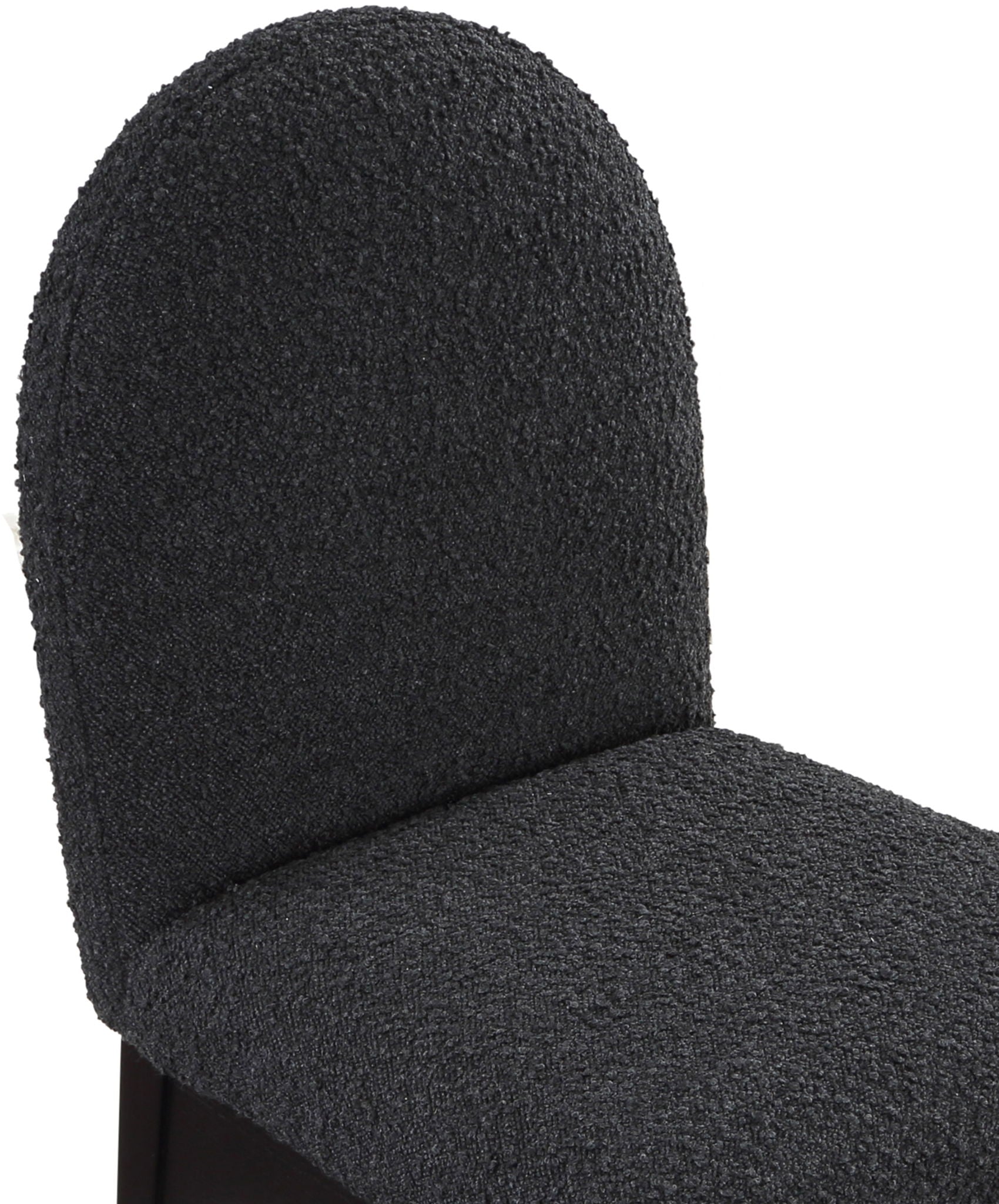 Waldorf - Boucle Dining Side Chair With Black Legs