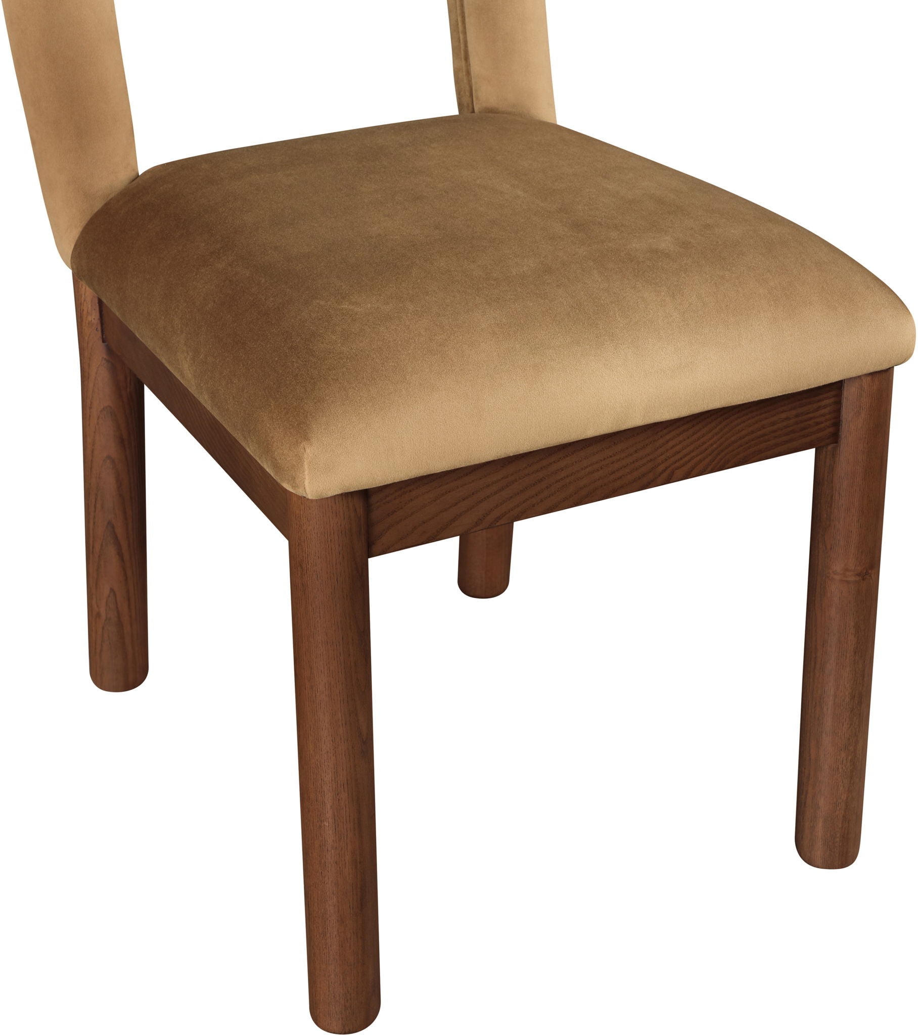 Conrad - Velvet Dining Chair With Brown Legs