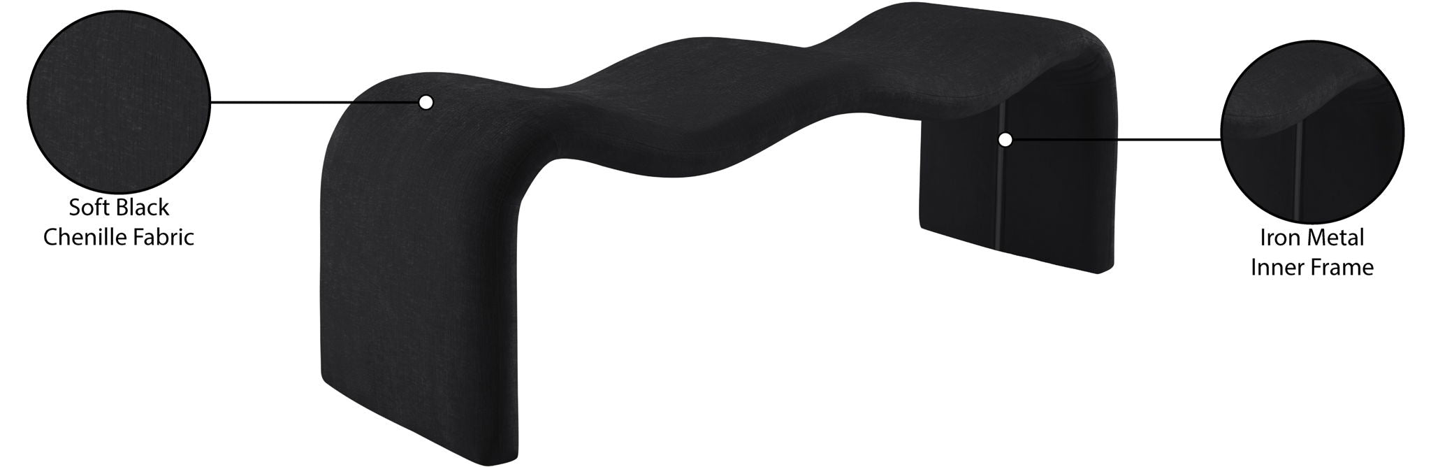 Willow - Chenille Bench