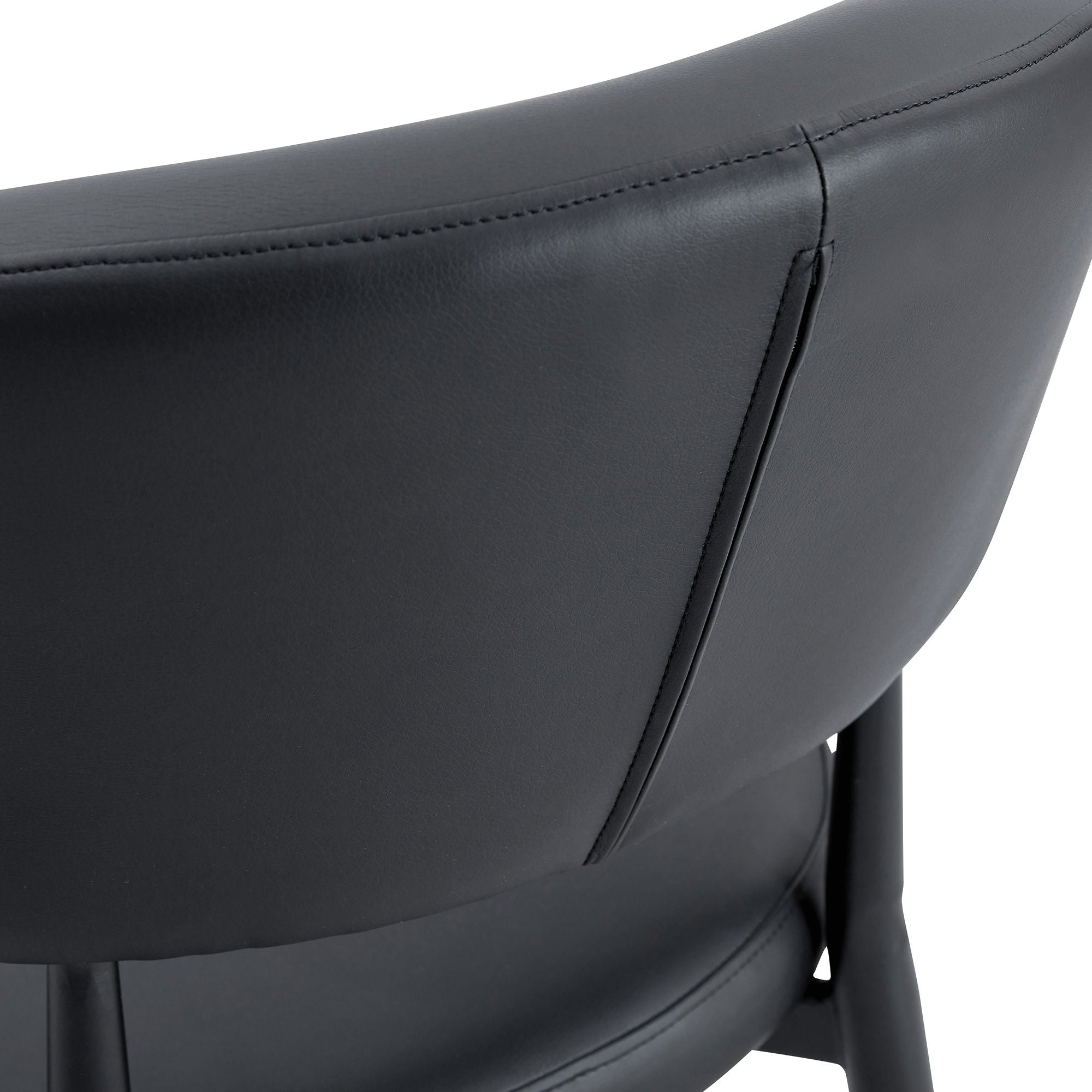 Minimalist Ergonomic Dining Chair With Curved Backres (Set of 4)