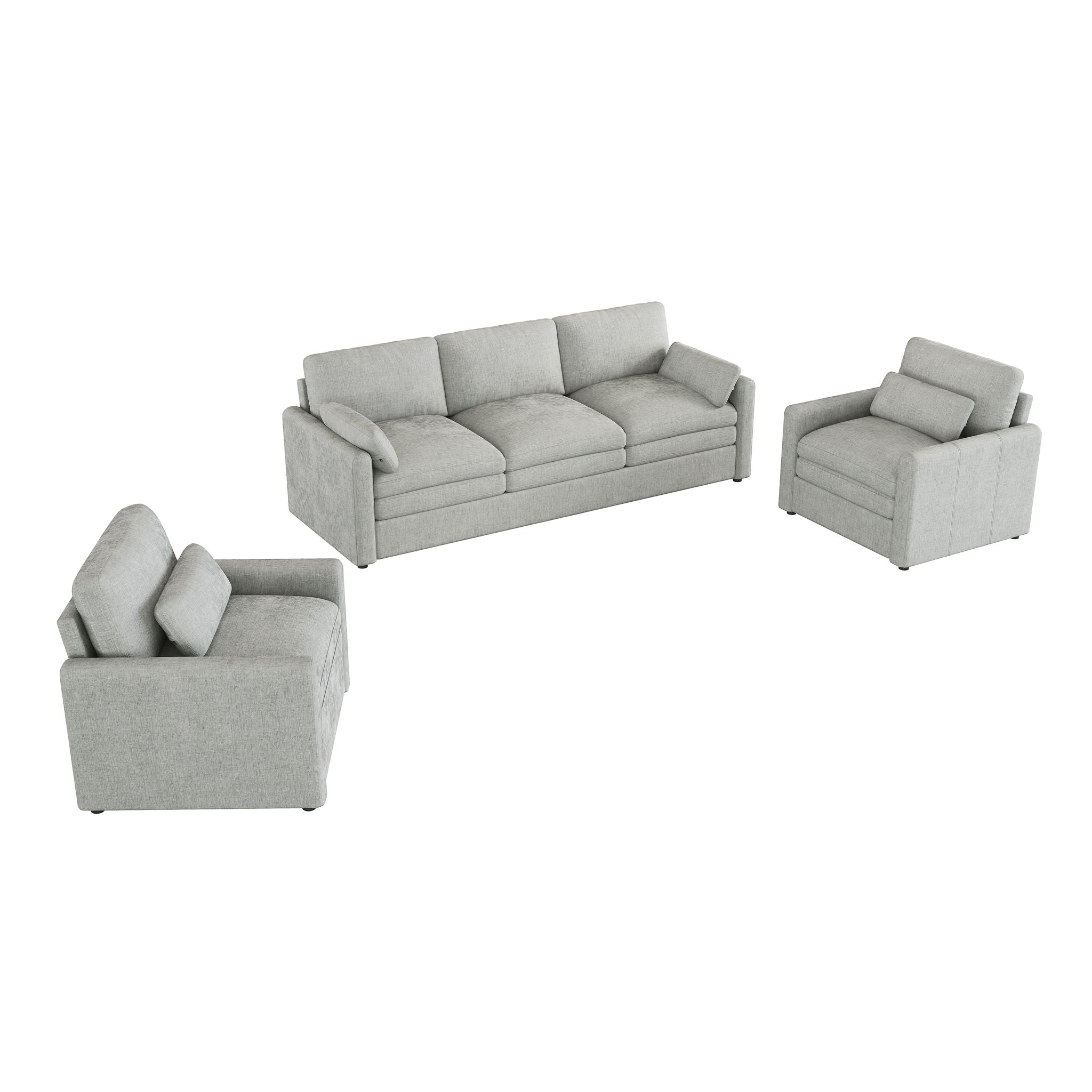 Cozy Sofa Set Oversized Comfy Cloud Sofa With Double Cushion