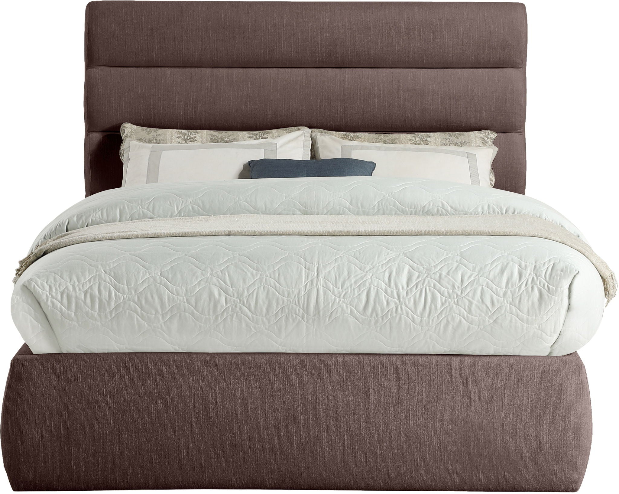 Adam - Linen Fabric Bed With 52" Headboard