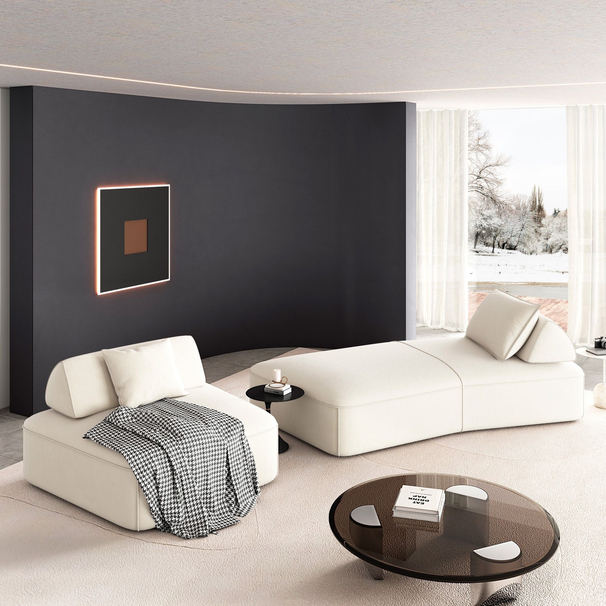 Modern Luxury Oversized Modular Sectional Sofa Set