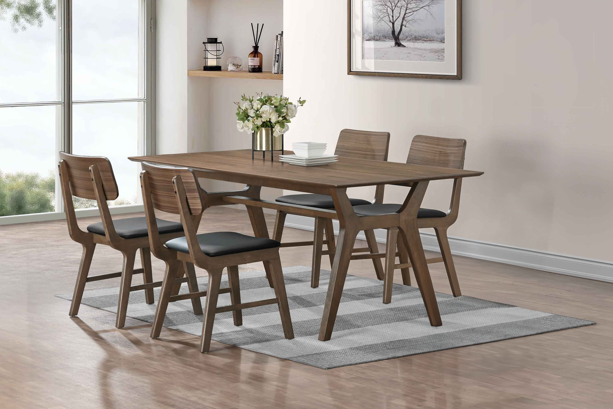 Thea - 70" Rectangular Dining Table Set