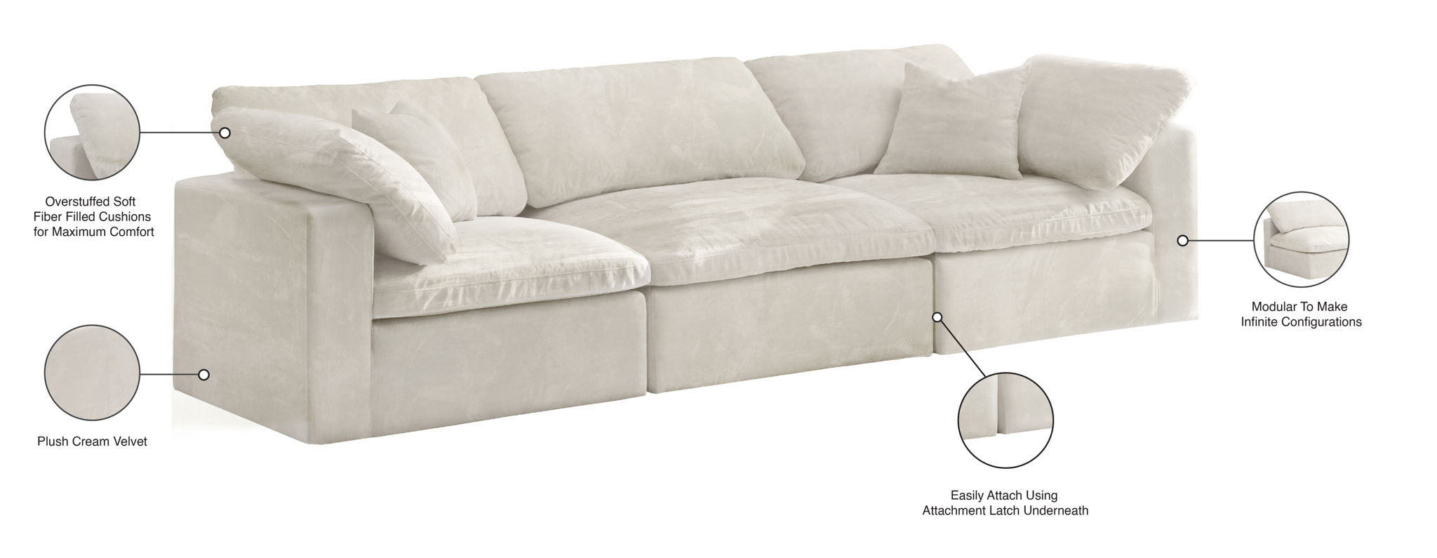 Cozy - Modular 3 Seat Sofa