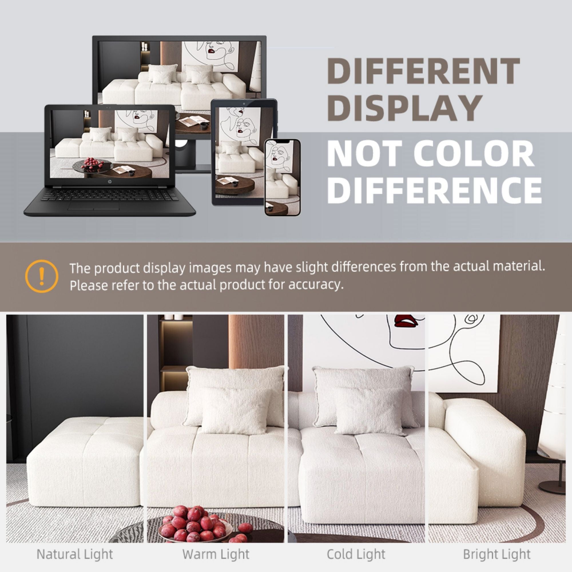 Modern Oversized Diy Combination Modular Sectional Sofa With Pillows