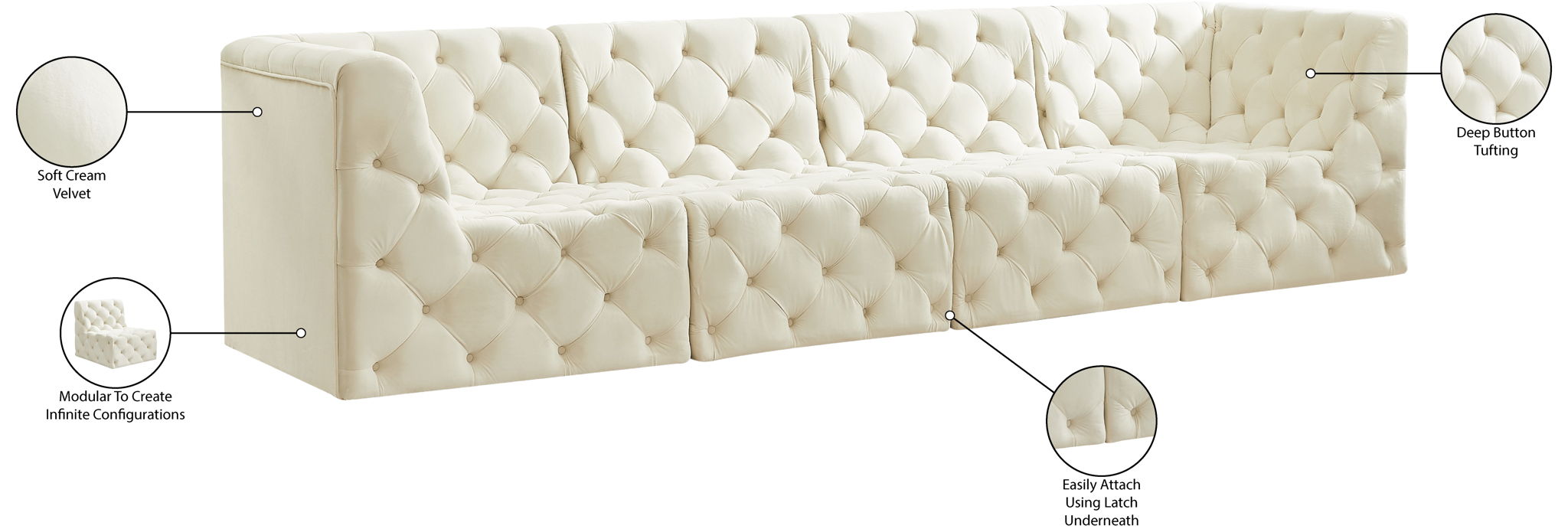 Tuft - Modular Sofa - 4 Seats