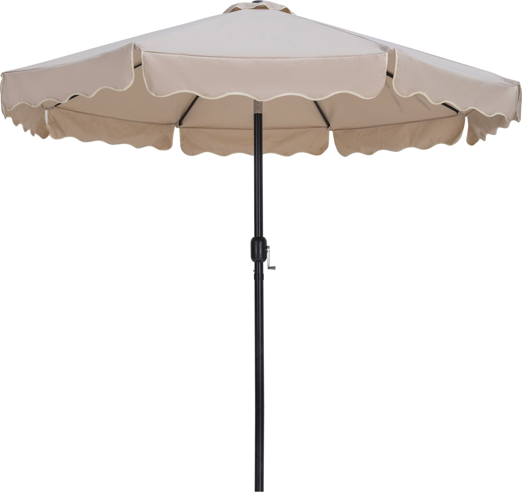 Amalfi - Patio Umbrella - White Base / Black Pole