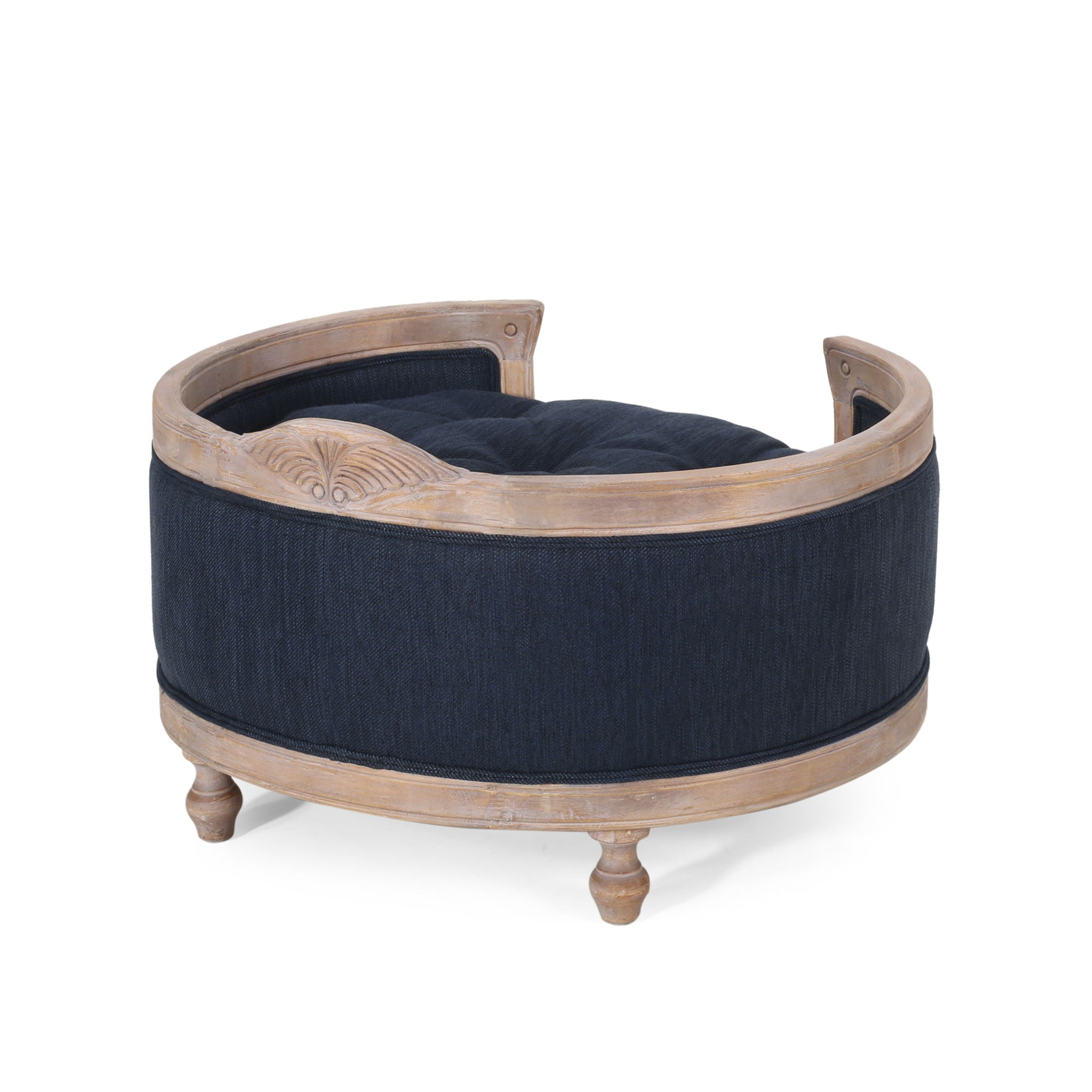 Upholstered Pet Bed, Fabric Dog Bed