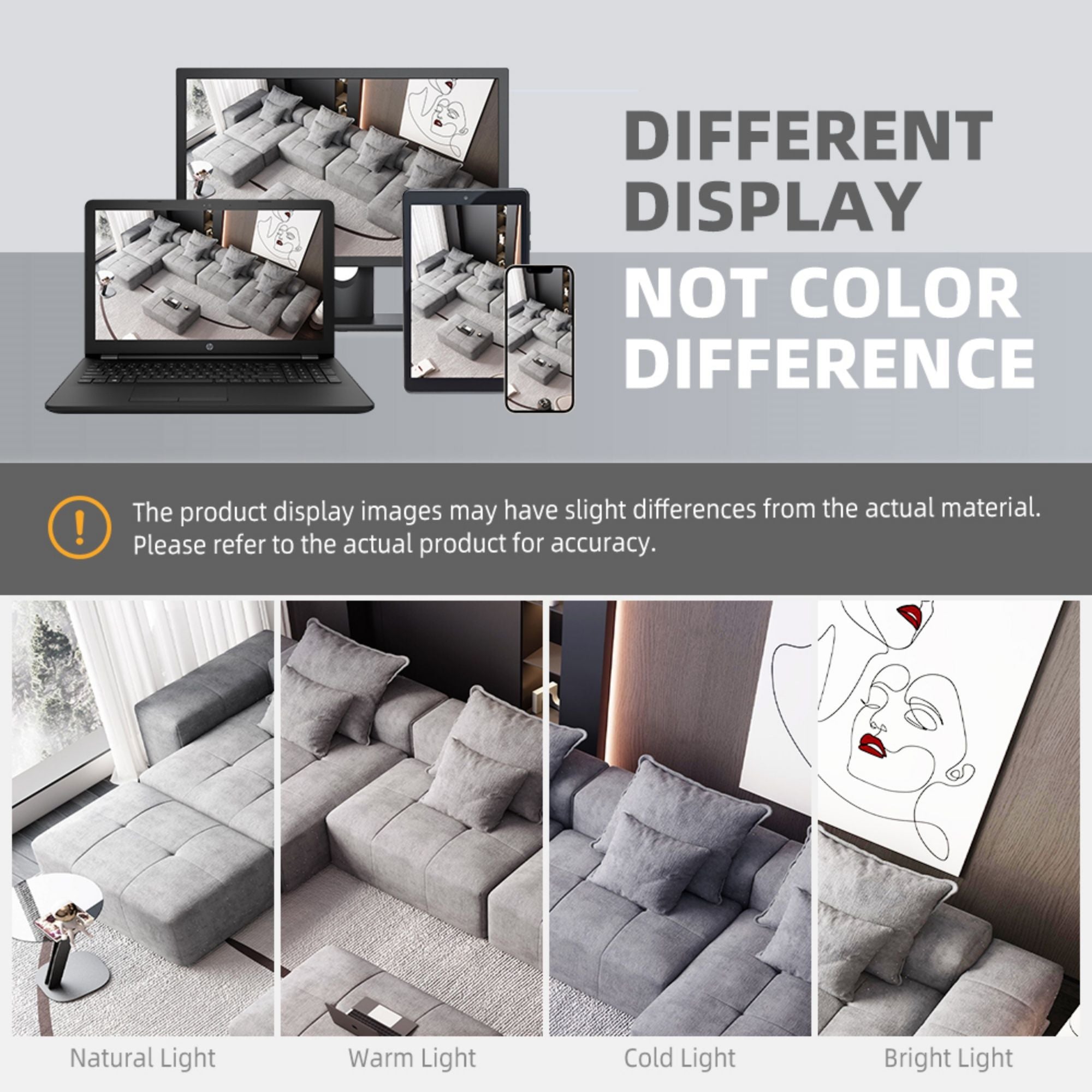 Modern Oversized Diy Combination Modular Sectional Sofa With Pillows