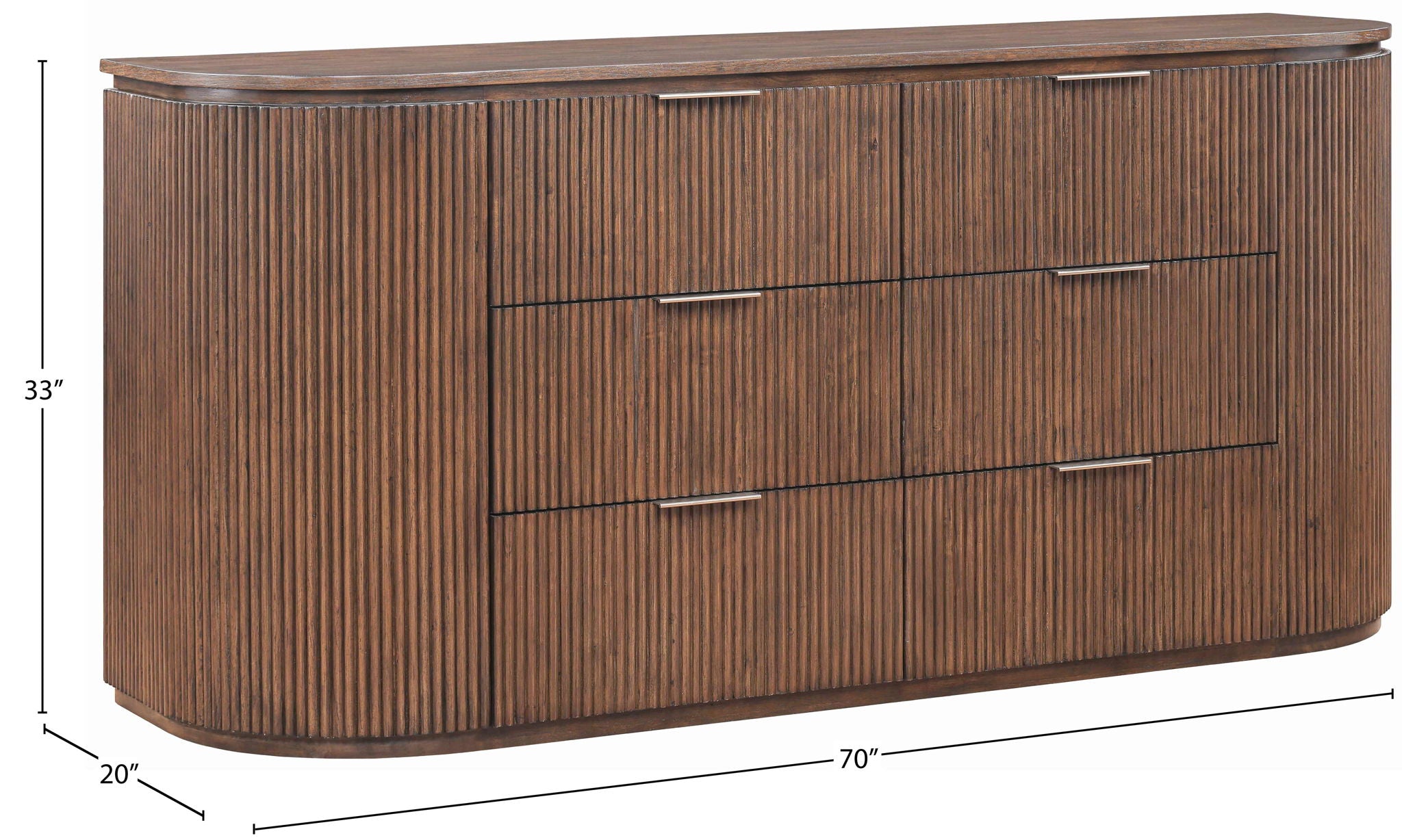 Astrid - Solid Wood And Oak Veneer Dresser