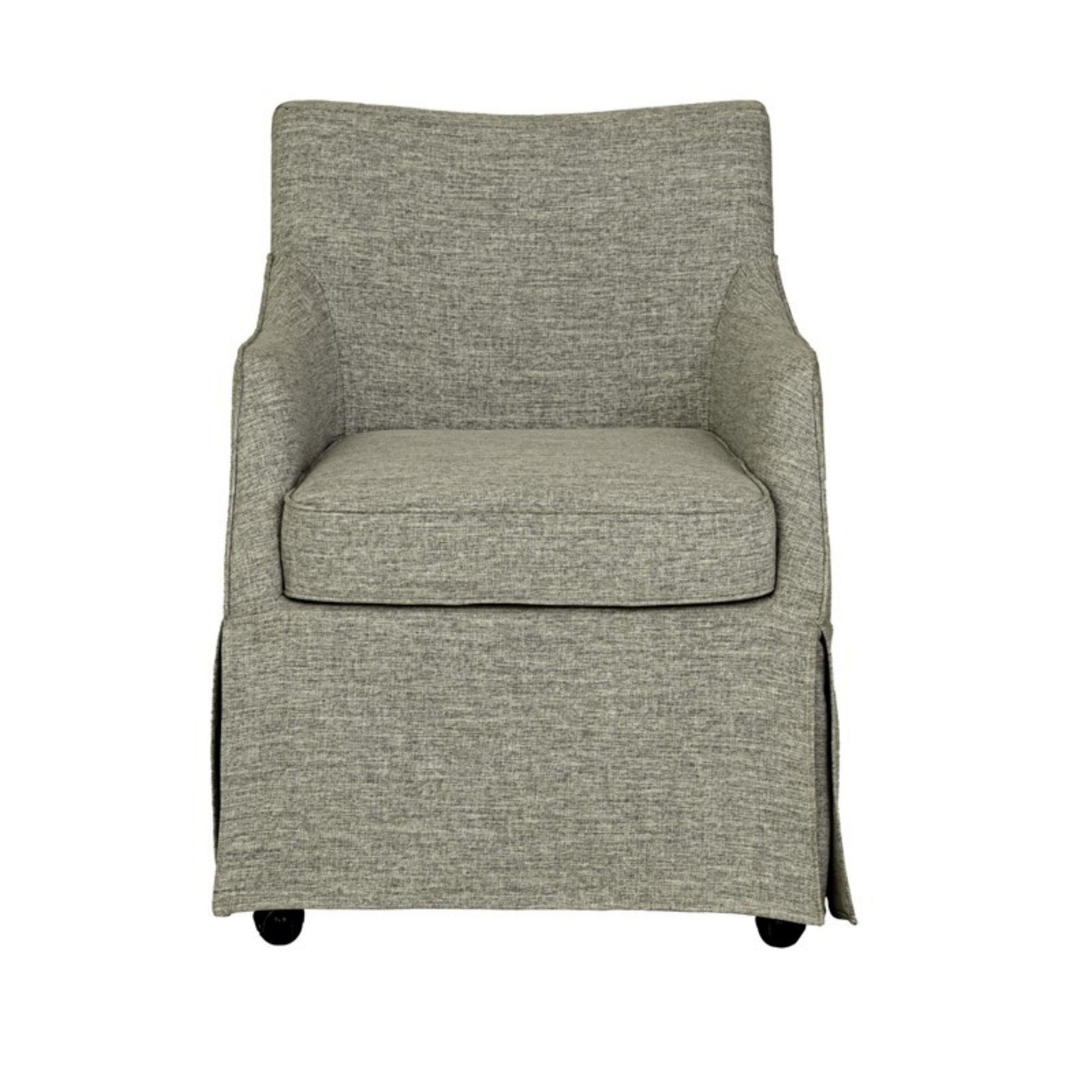 London - Upholstered Skirted Dining Arm Chair