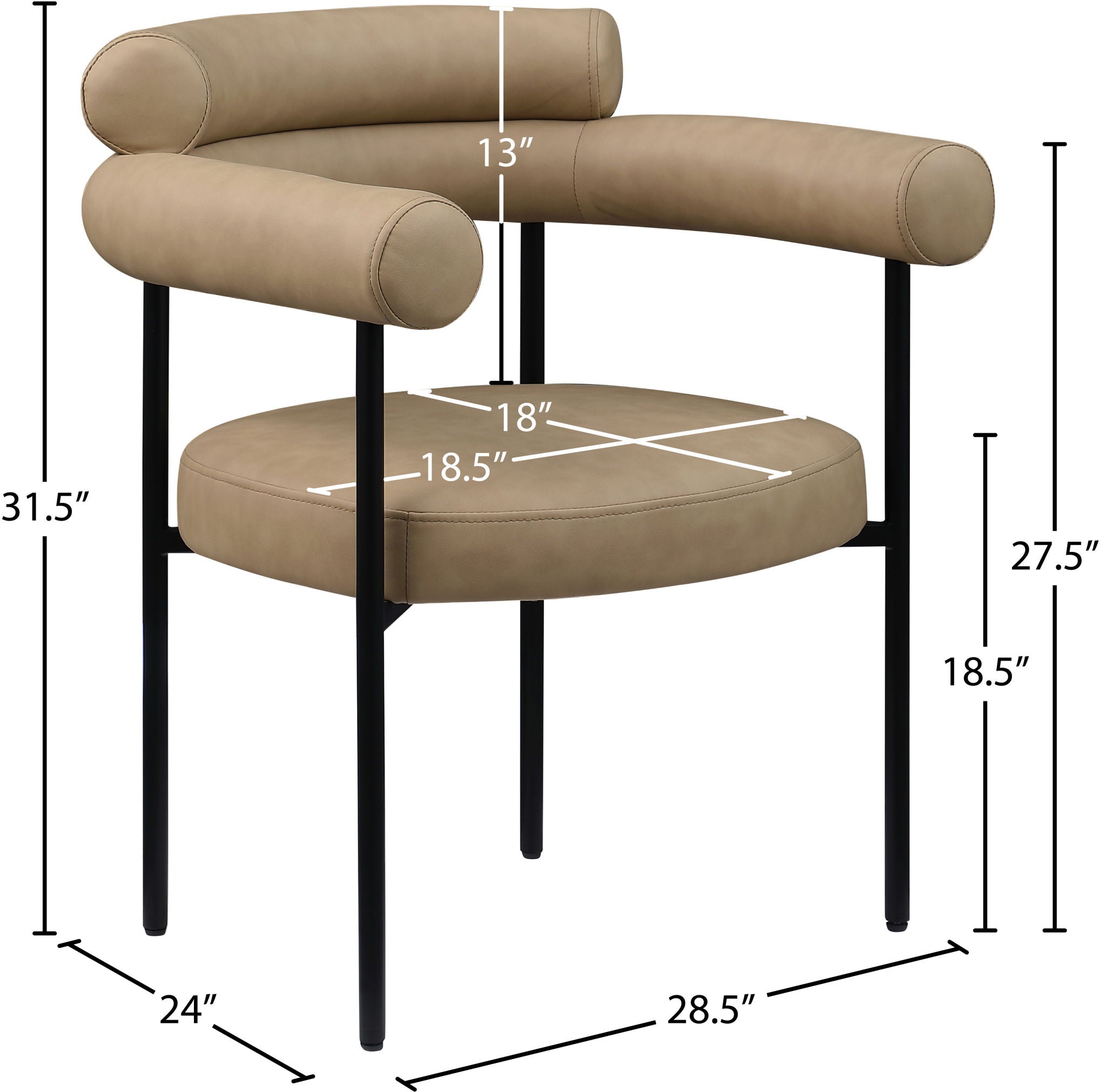 Blake - Dining Chair (Set of 2) - Tan