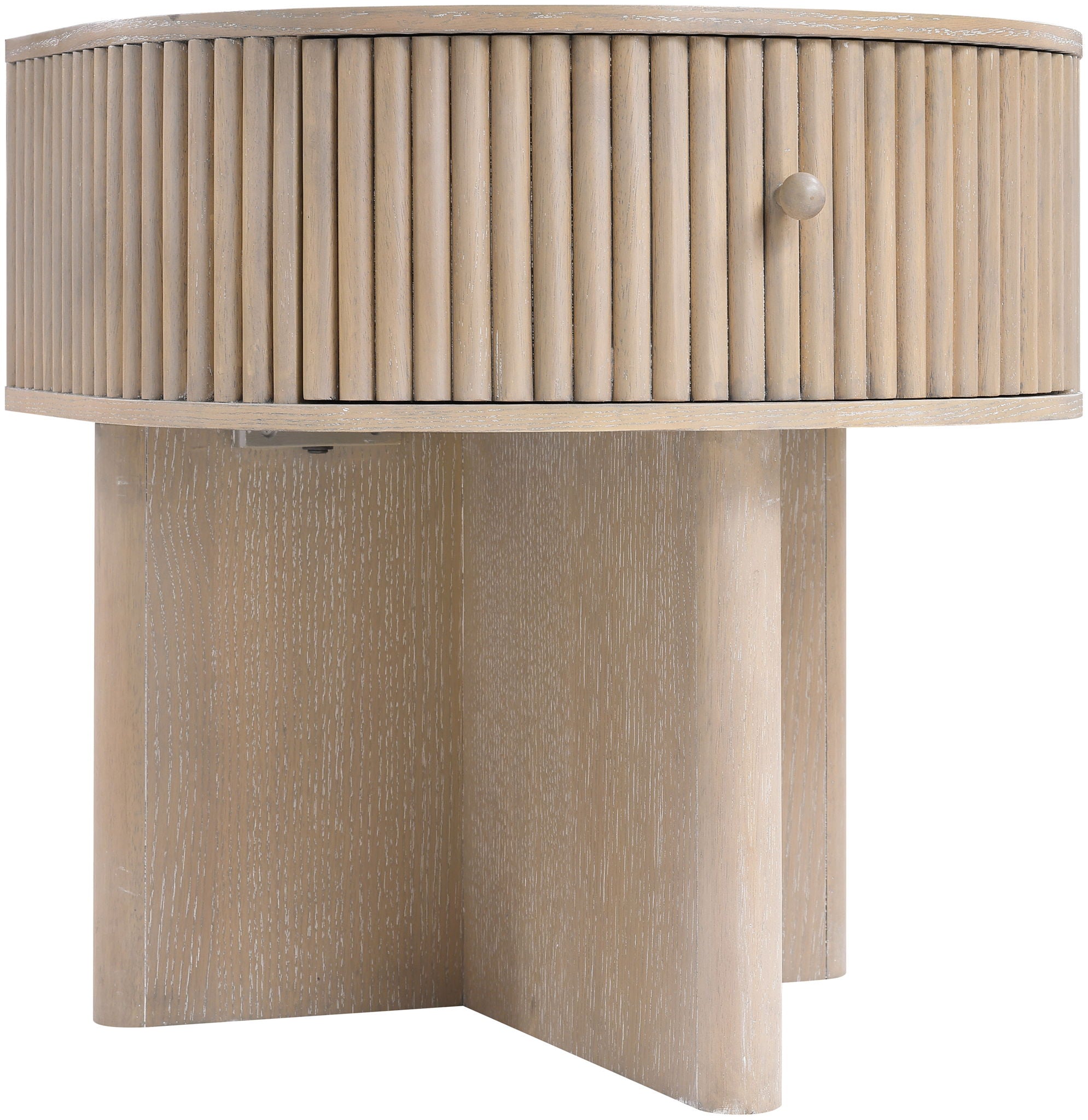 Cortland - Acacia Veneer And Solid Wood Night Stand