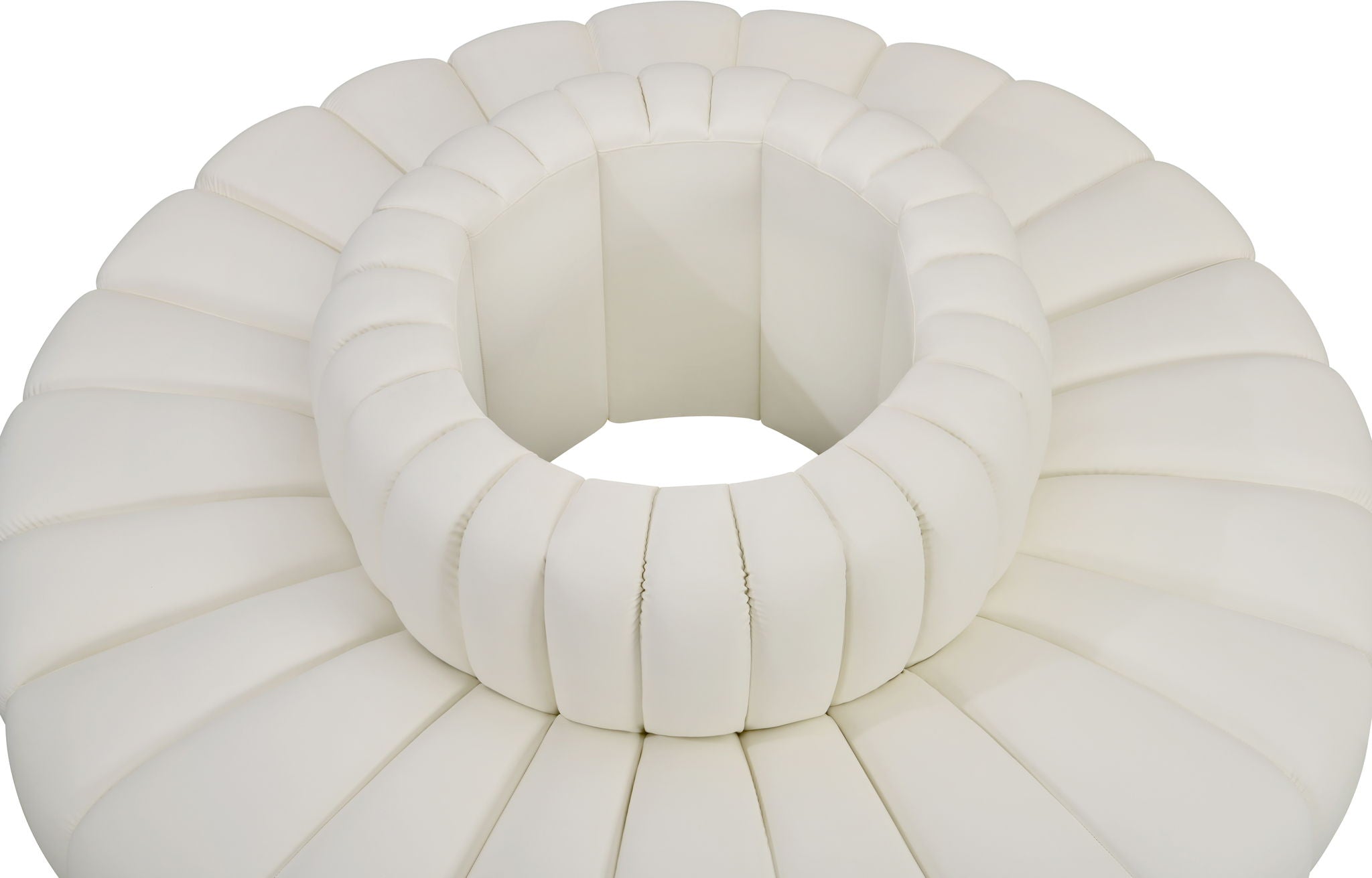 Arc - Faux Leather 8 Piece Round Modular Sofa