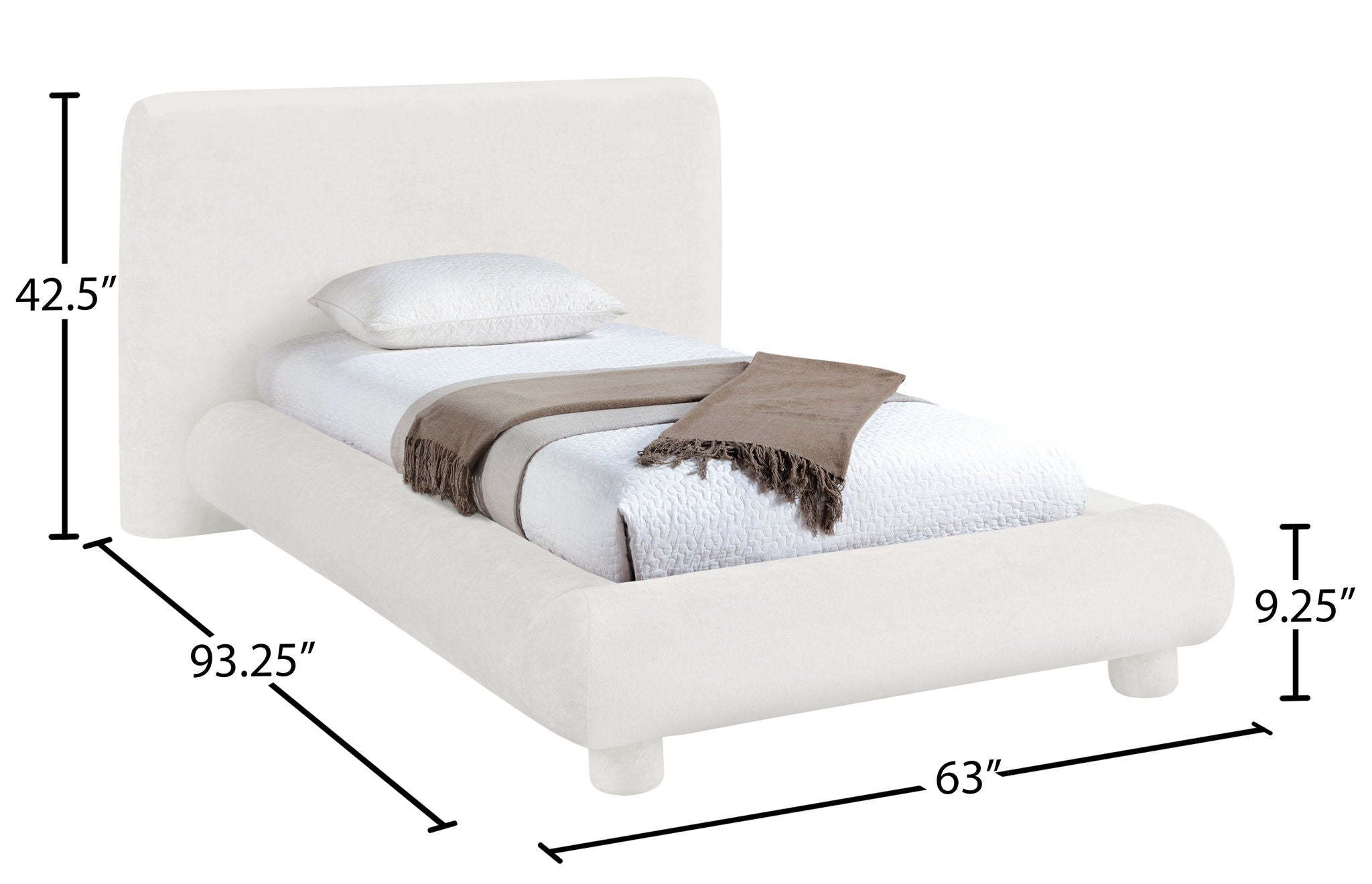 Blair - Chenille Upholstered Bed