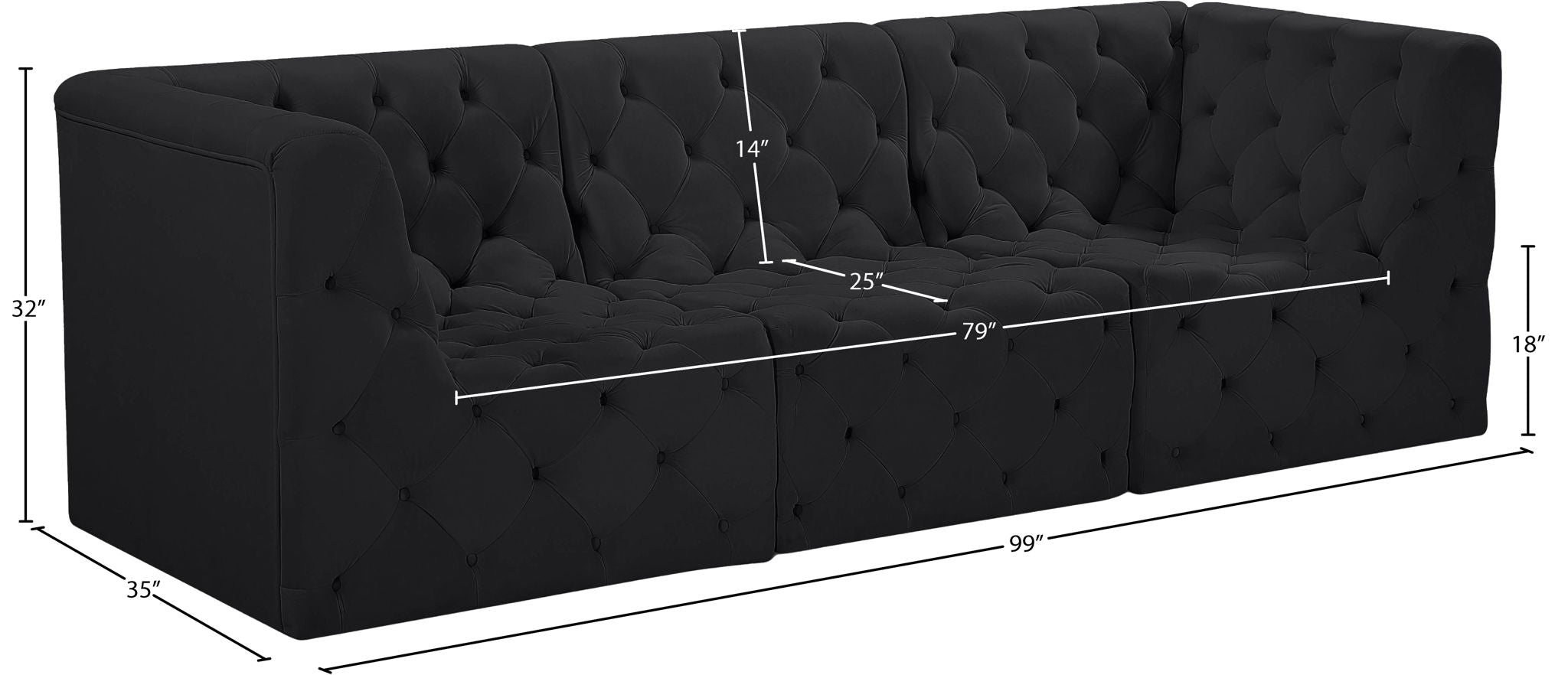 Tuft - Modular Sofa - 3 Seats