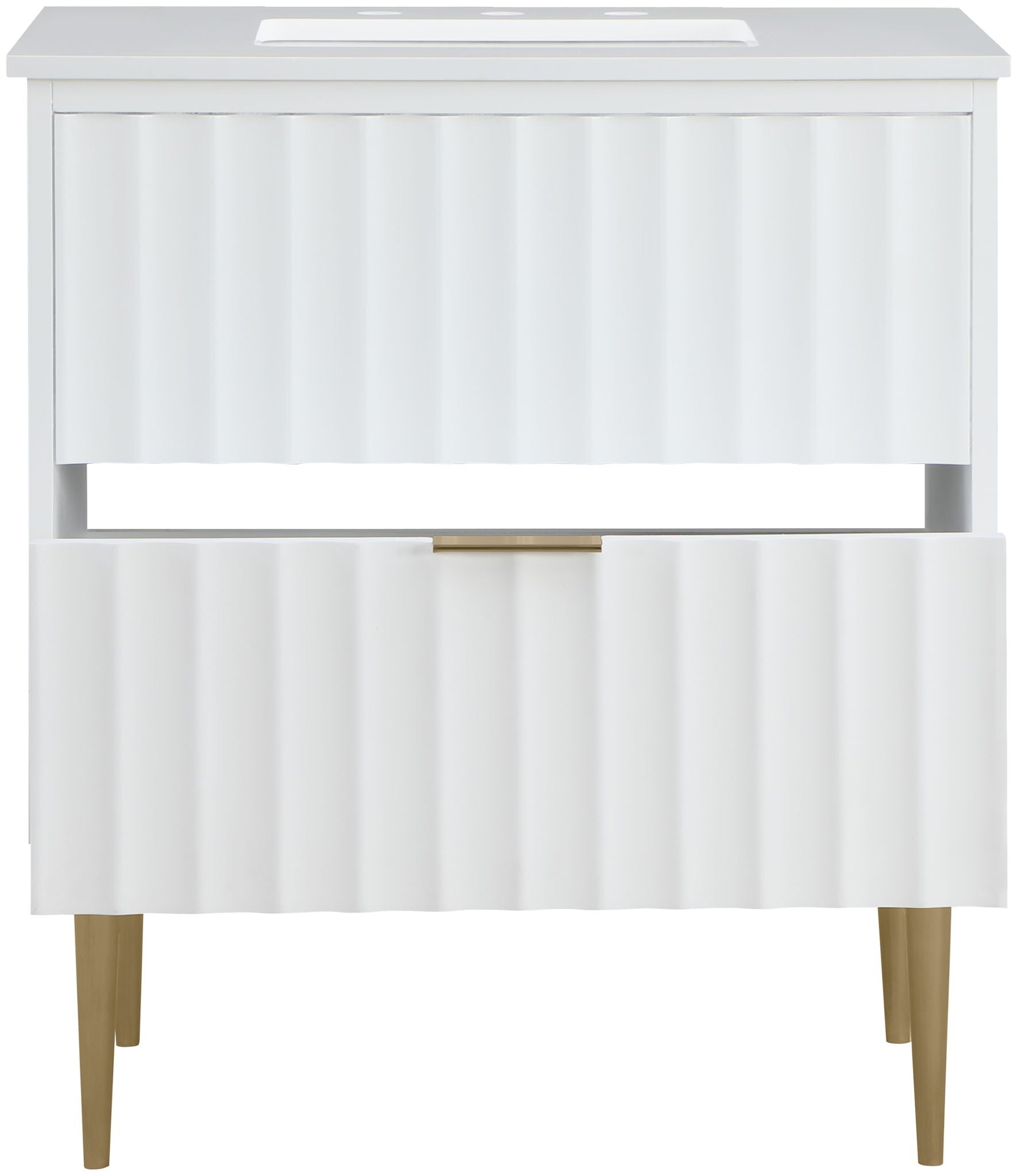 Modernist - Bathroom Vanity With Gold Legs