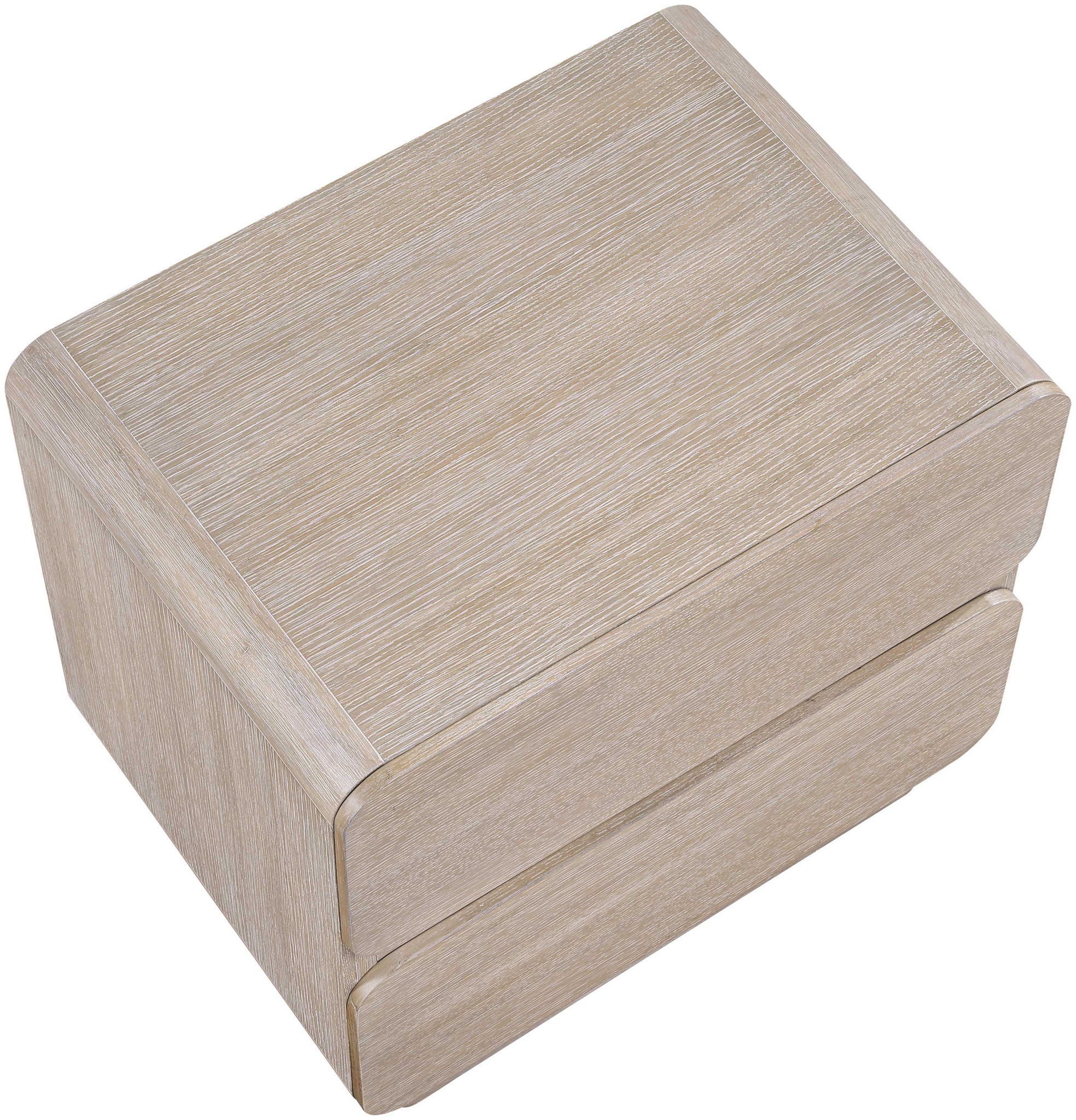 Adagio - Solid Wood And Oak Veneer Nightstand - Natural