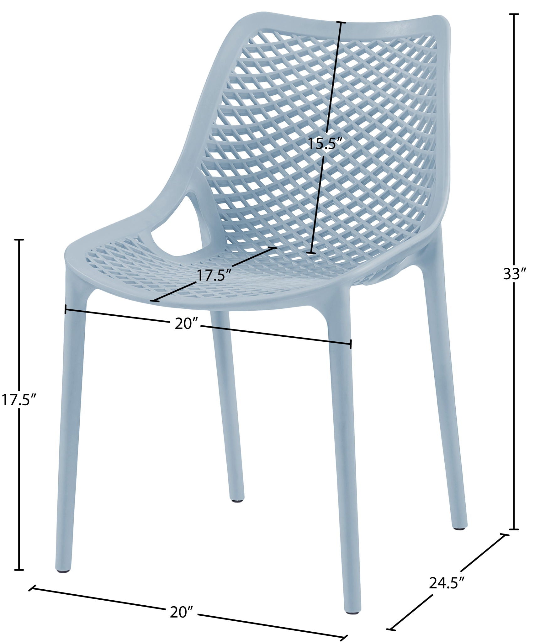 Mykonos - Outdoor Patio Dining Chair (Set of 2)