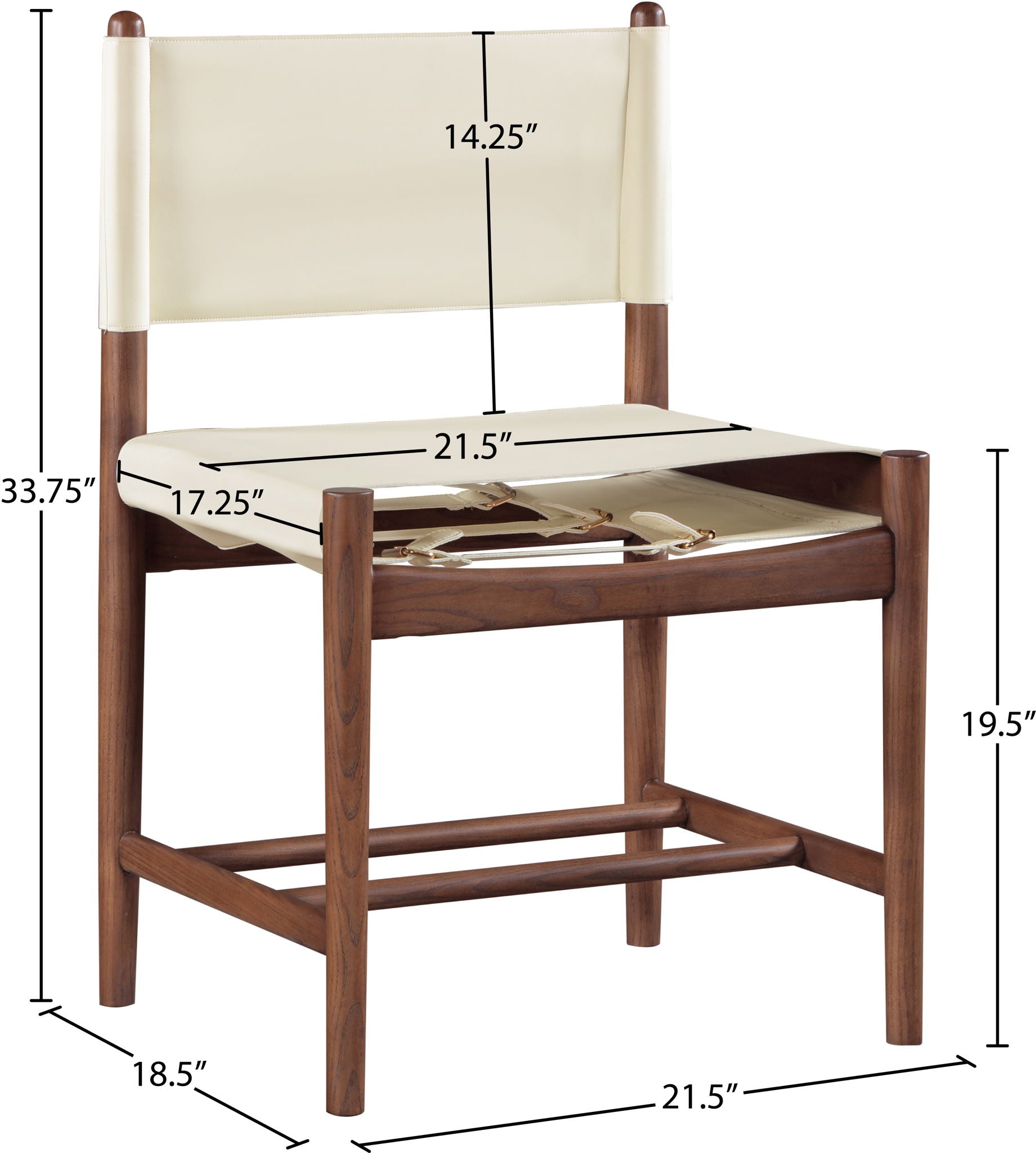 Rawlins - Dining Chair (Set of 2) - Walnut Frame