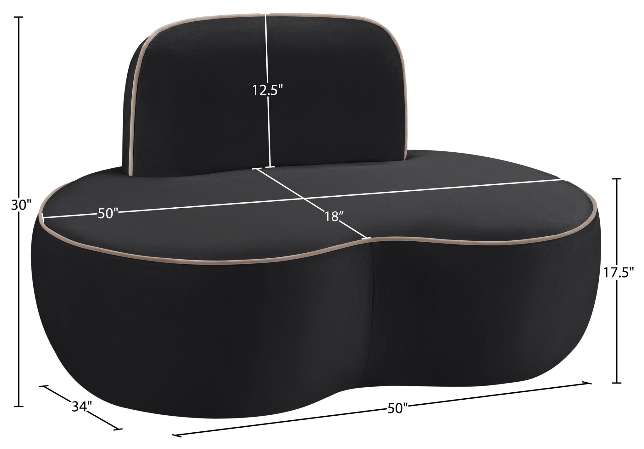 Swerve - Velvet Upholstered Chair