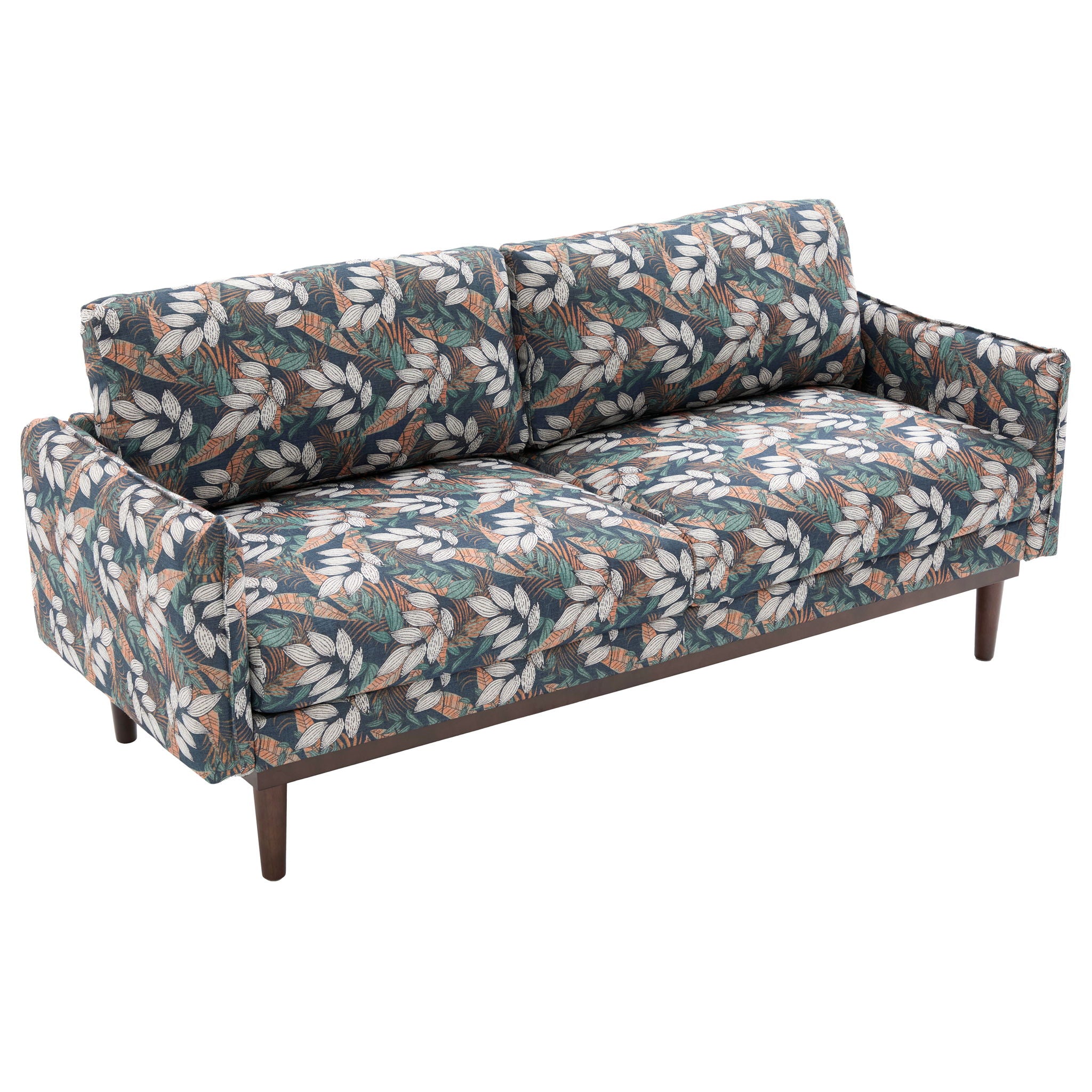 2 Seater Loveseat Sofa With Spacious Seating Area
