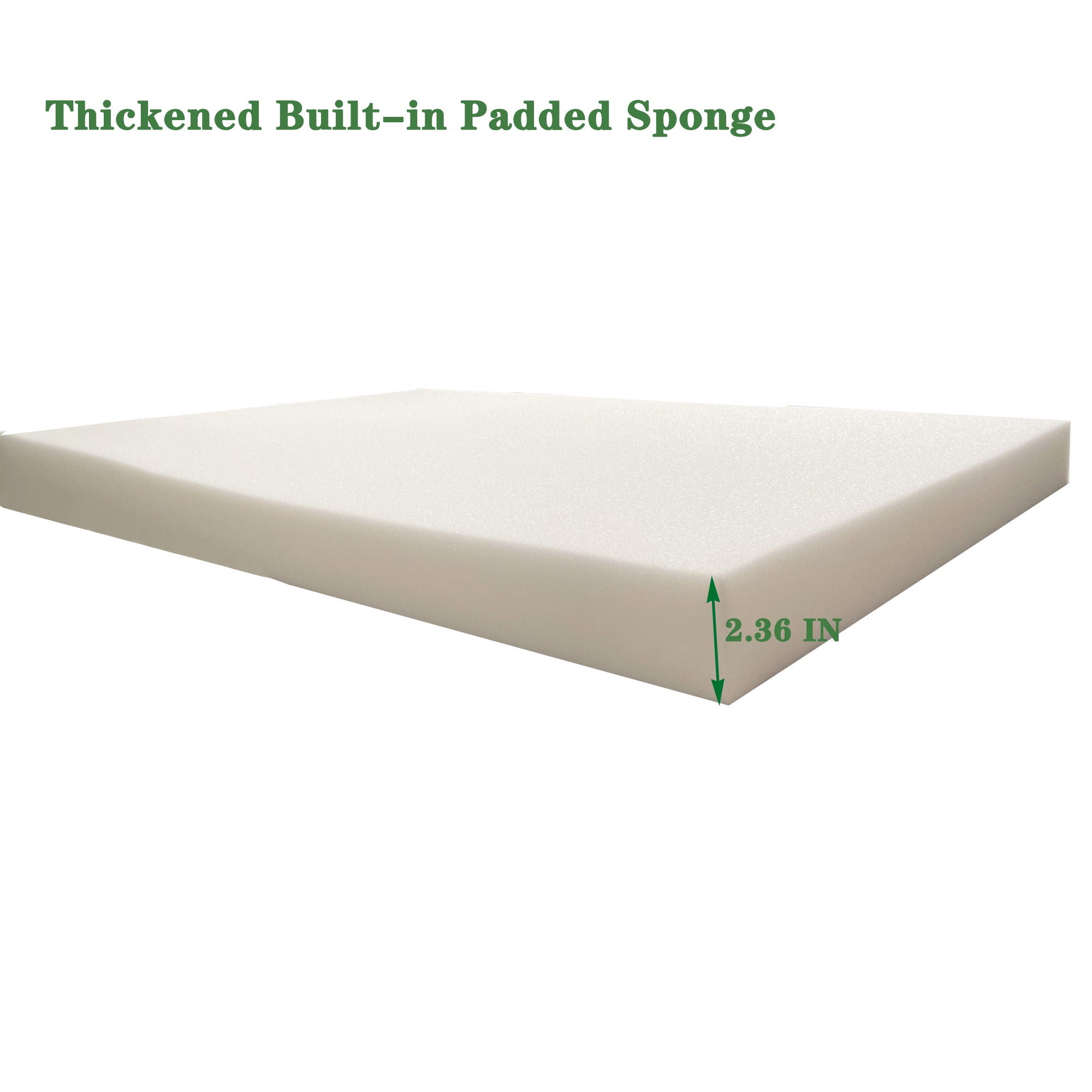 2 Pieces Set Outdoor Lounge Chair Cushion Replacement Patio Furniture Seat