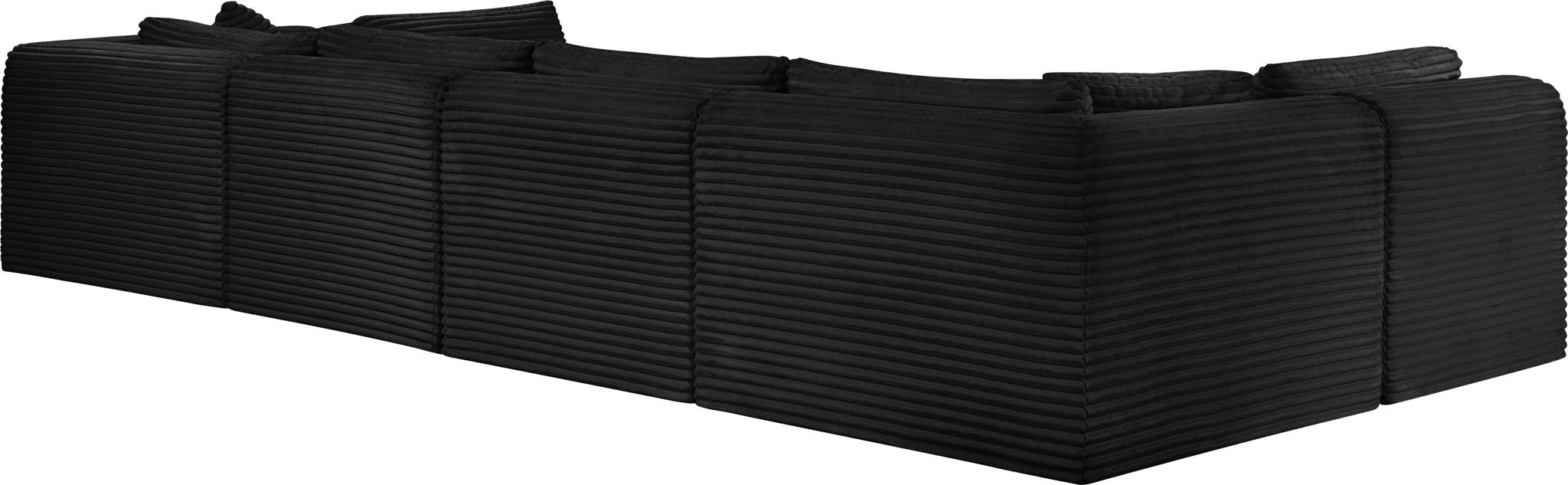 Shaggy - 6 Piece Modular U-Shaped Armless Sectional