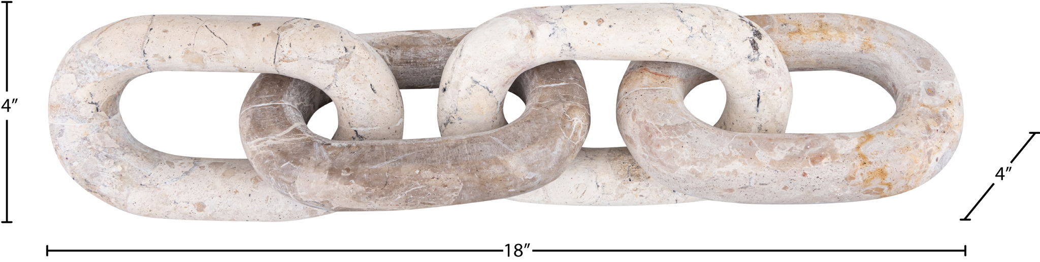 Lynx - Marble Decorative Chain Links
