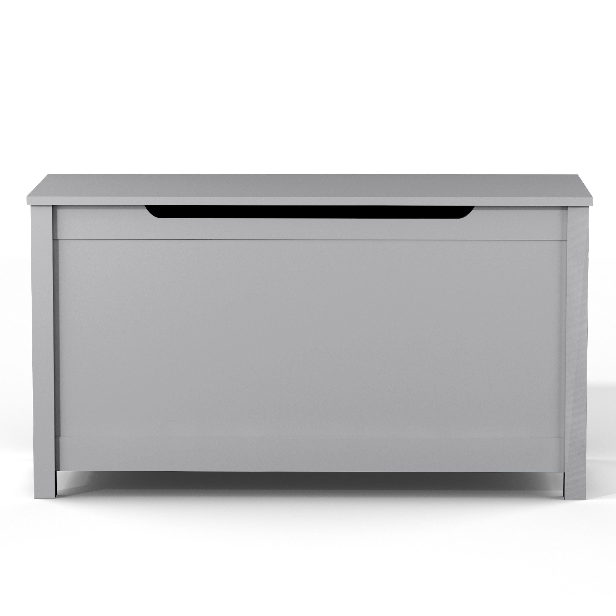 Toy Box Storage With Safety Hinged Lid